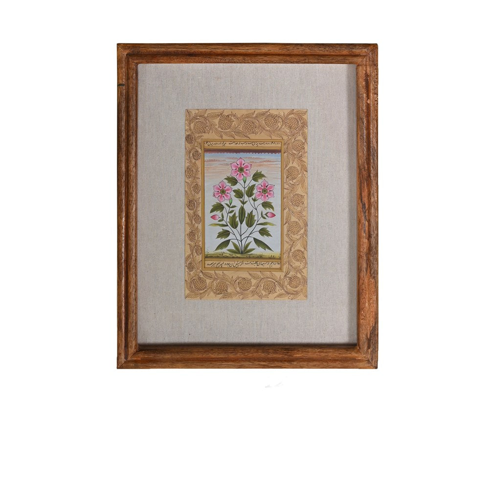 Miniature botanical hand painting (Framed)