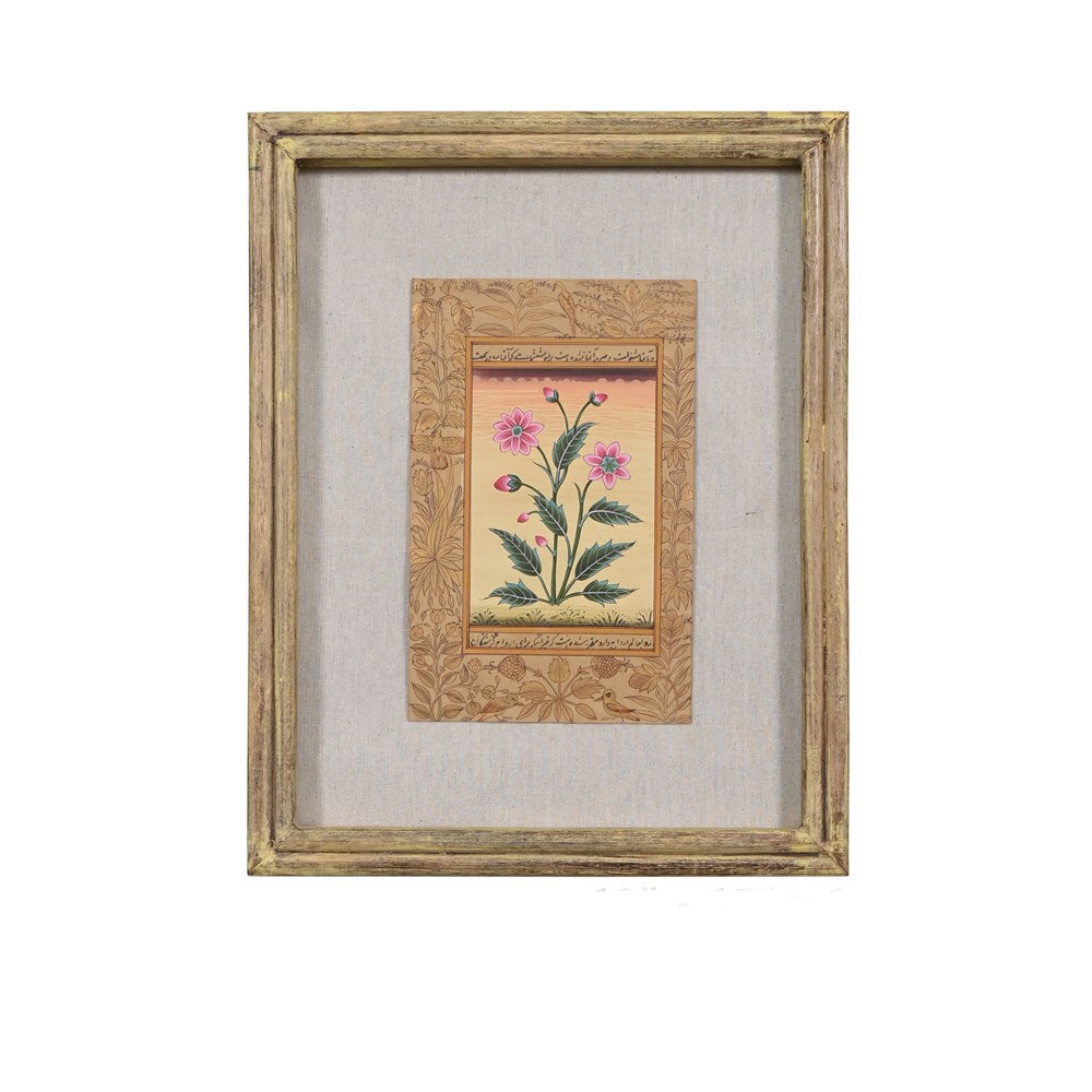 Miniature botanical hand painting (Framed)