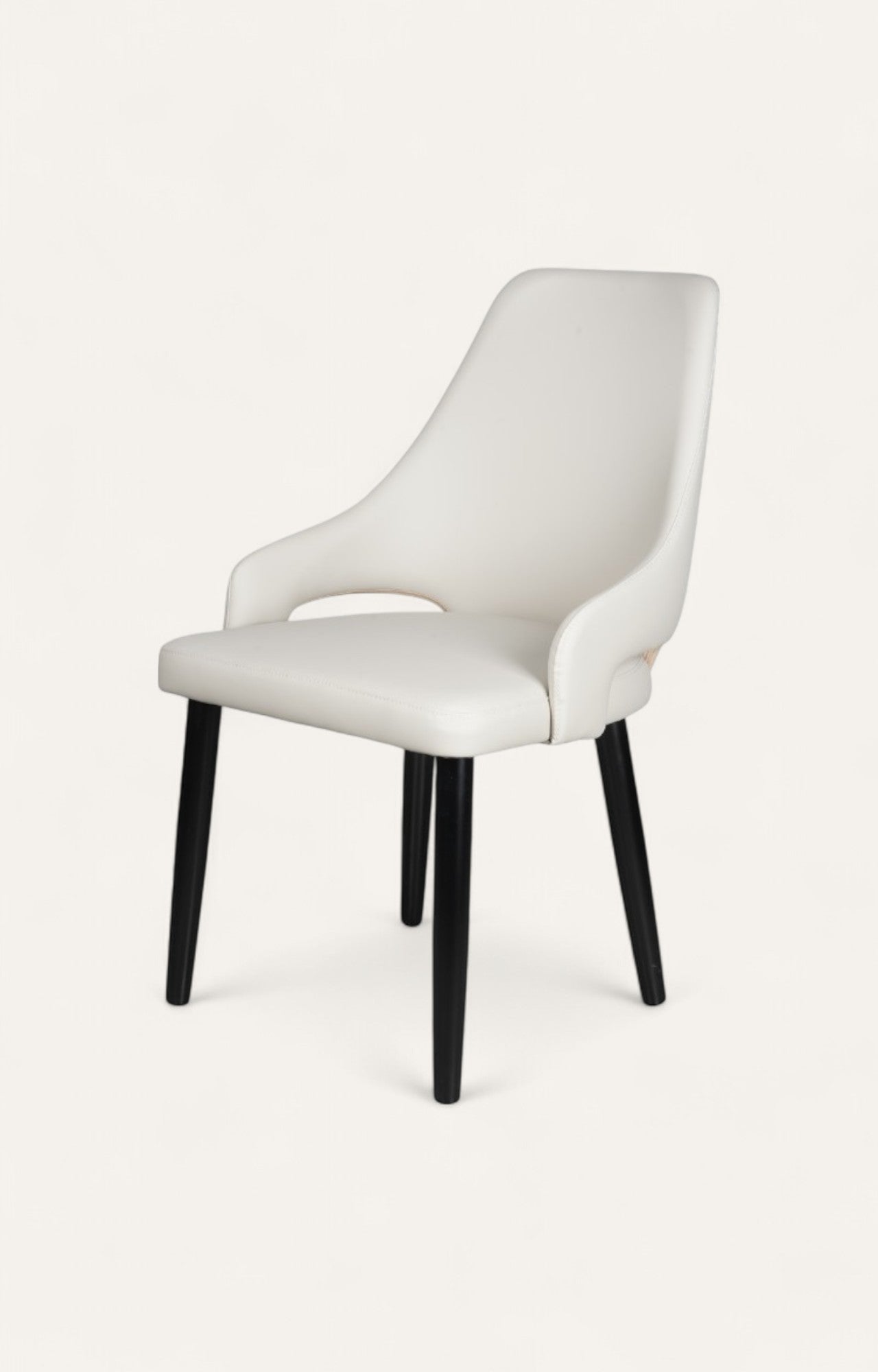 Leather Accent Dining Chair