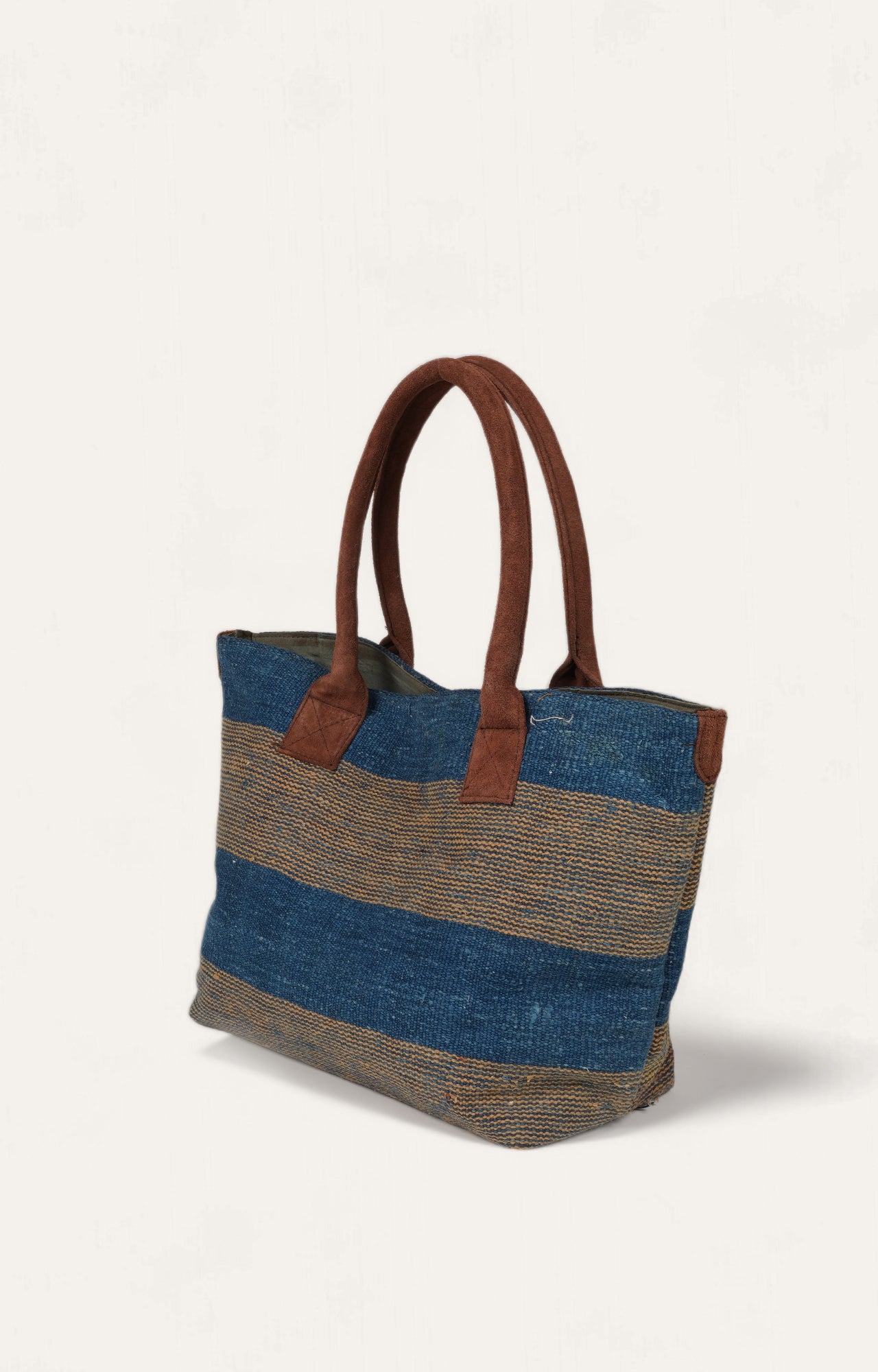 Cotton Tote Bag in Earthy Tones