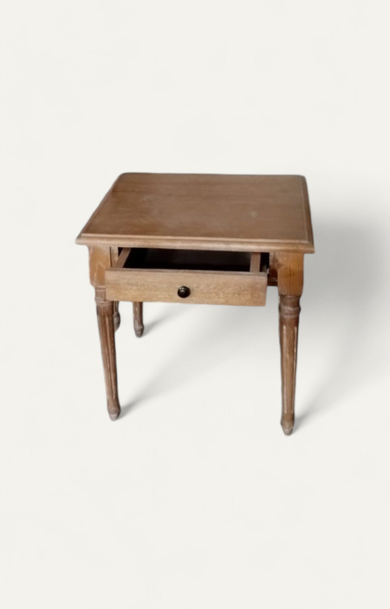 Distressed Wooden Bed Side Table