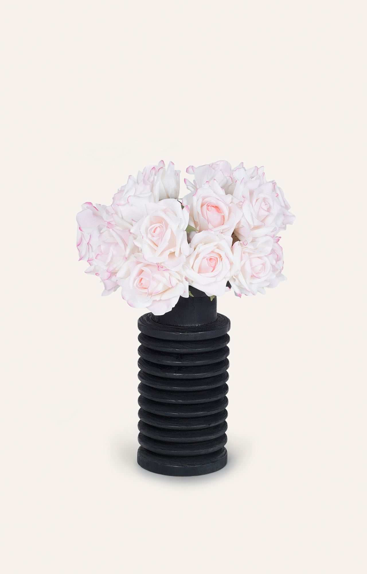 Textured Black Vase