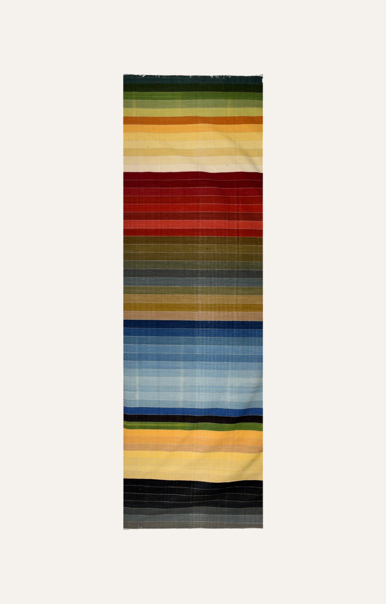 Multicolor Stripes Woolen Rug
