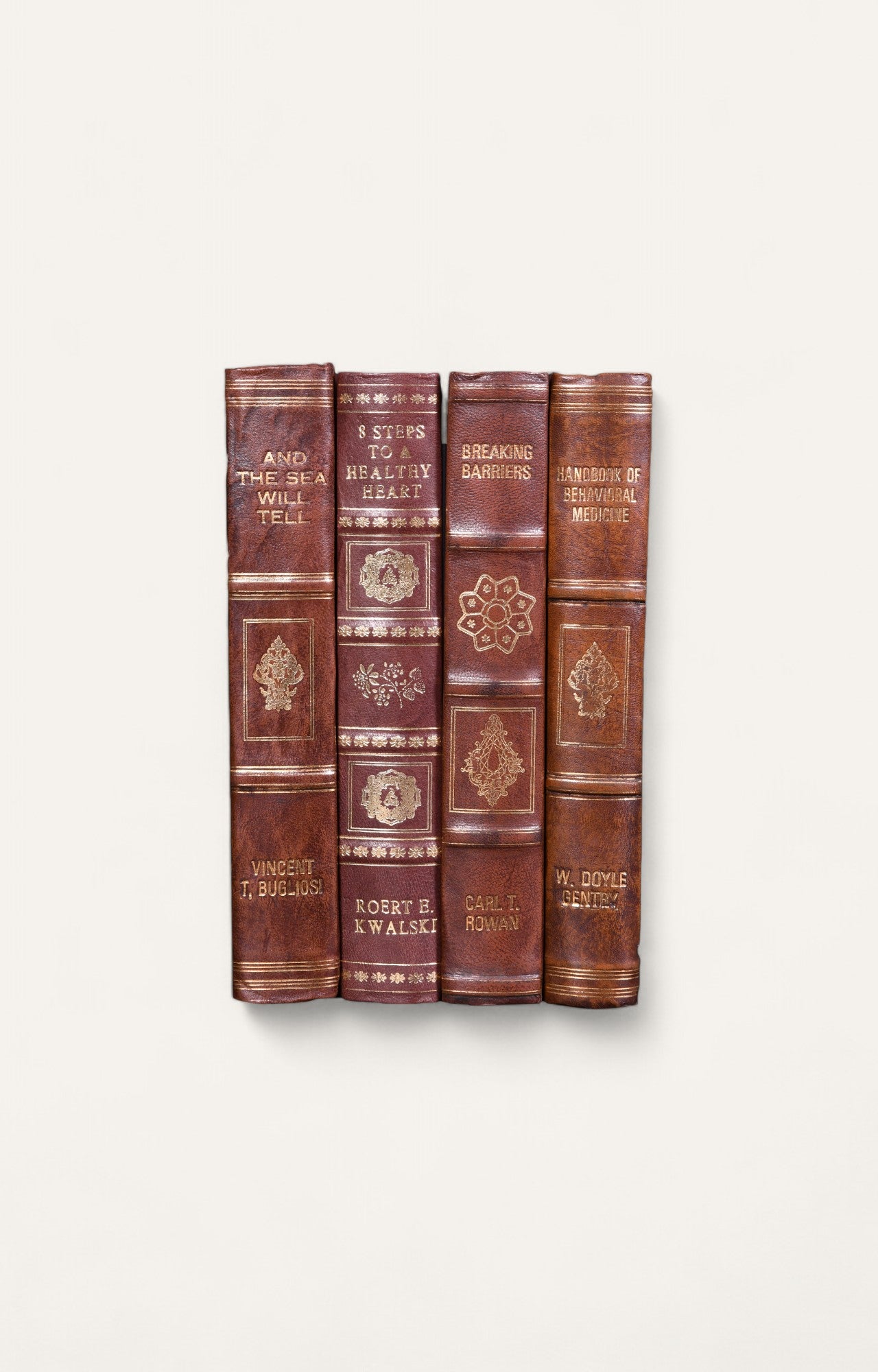 Leather Decorative Book Set