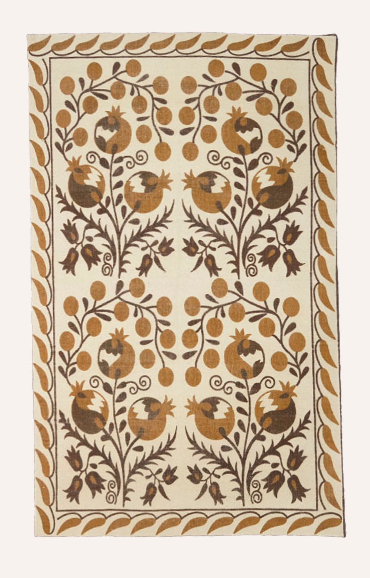 Handwoven Floral Traditional Rug