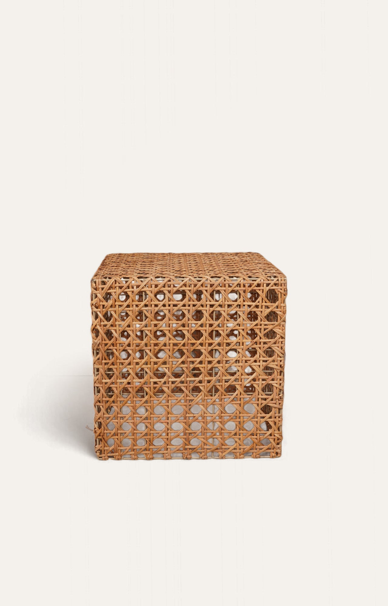The Woven cane side table