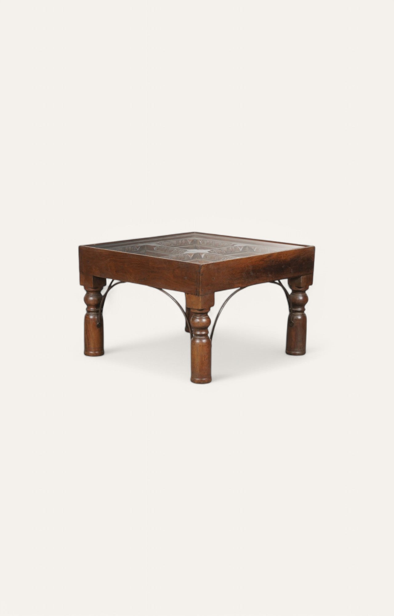 Rajasthani Hand Carved Side Table
