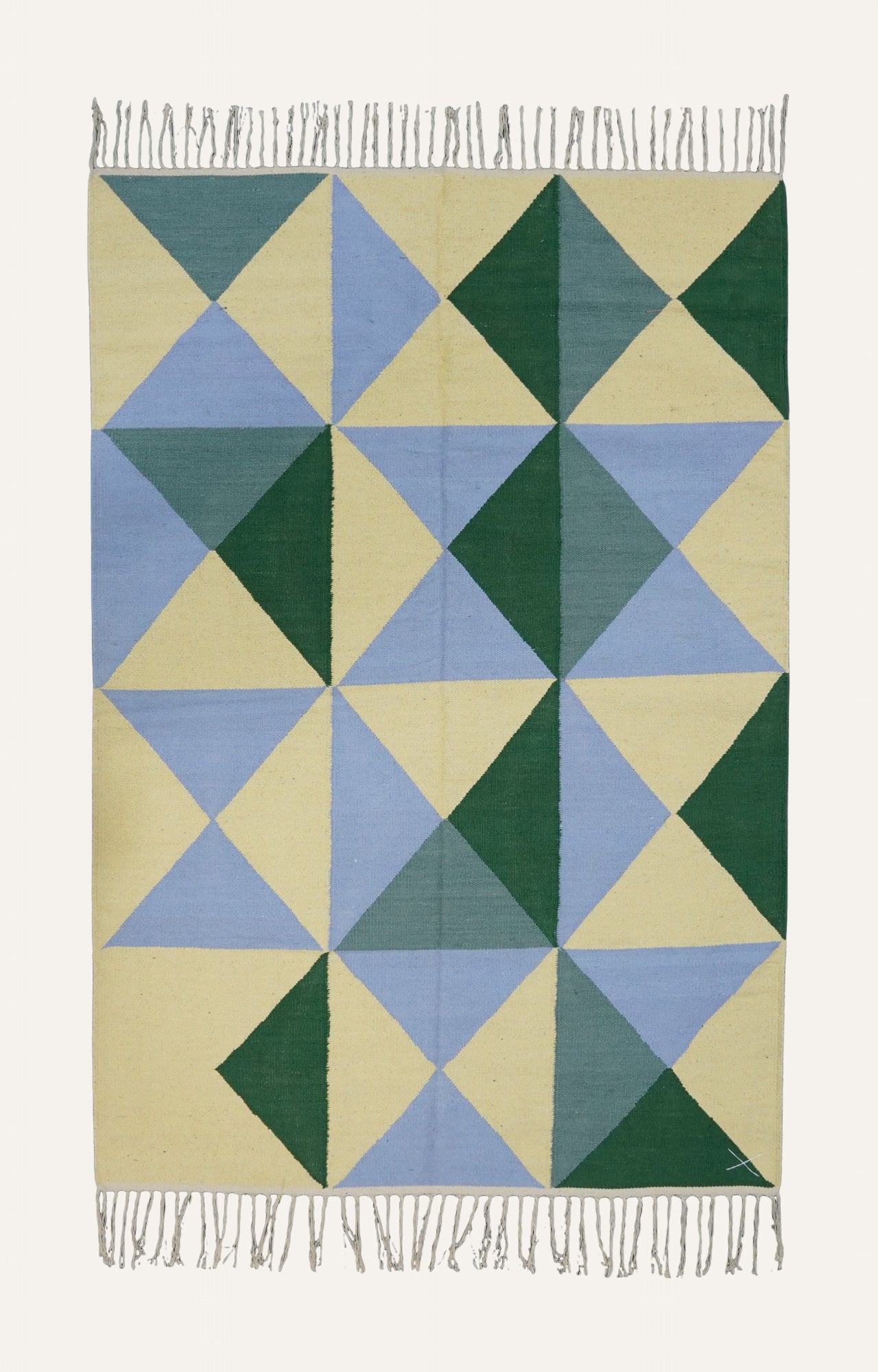 Geometric Handwoven Cotton Rug