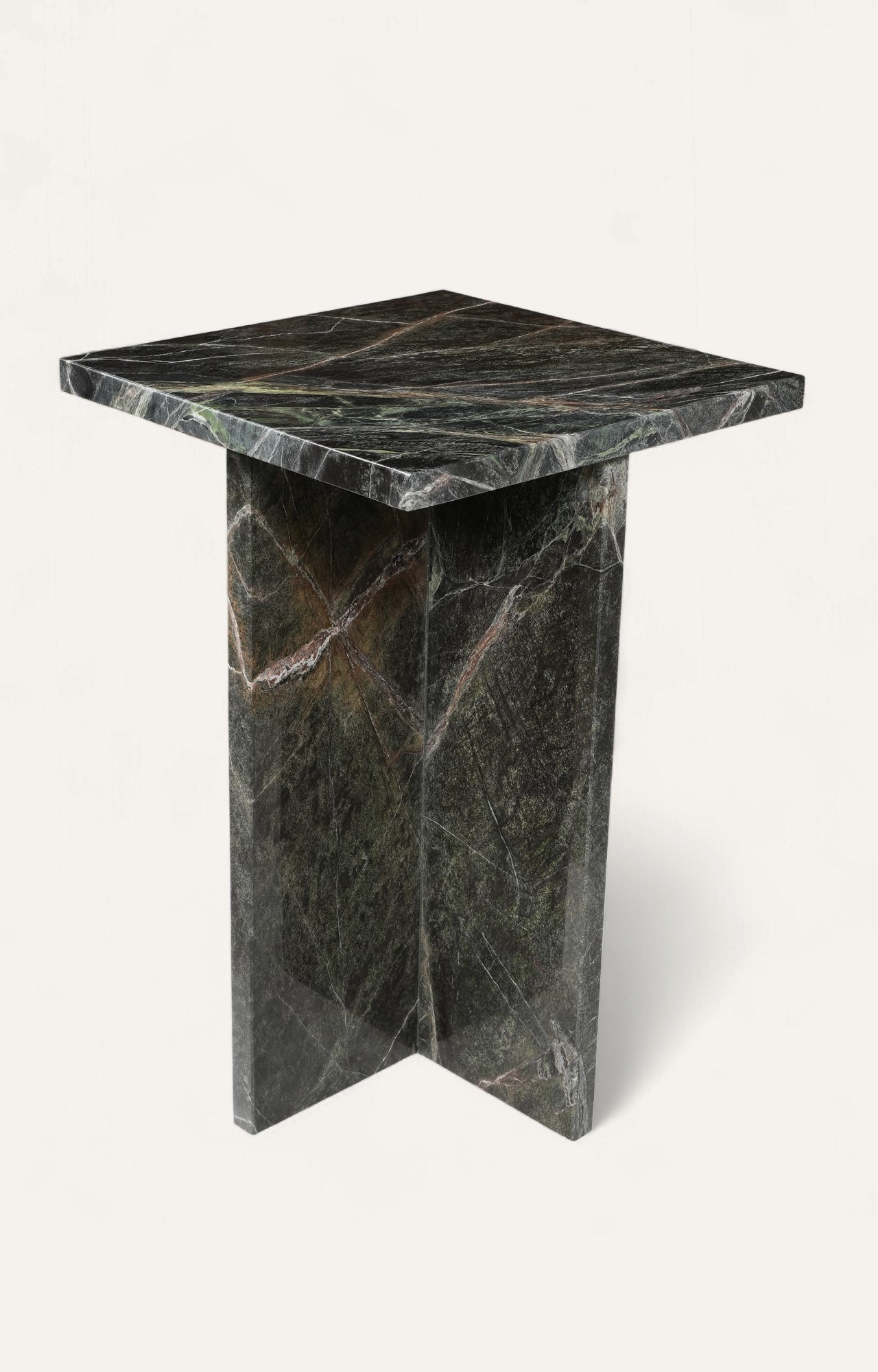 Modern Black Marble Accent Table