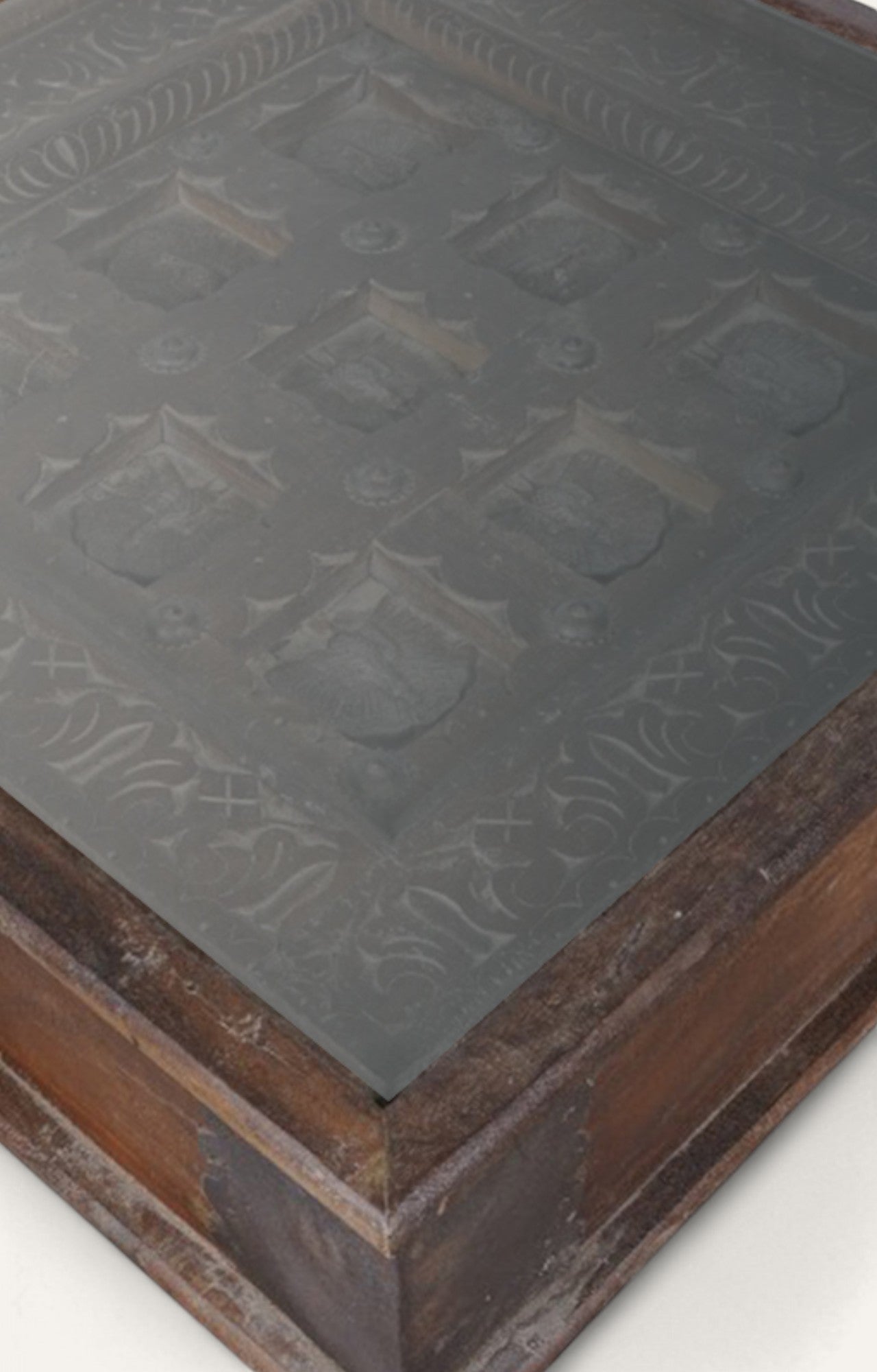 Haveli Hand Carved Side Table