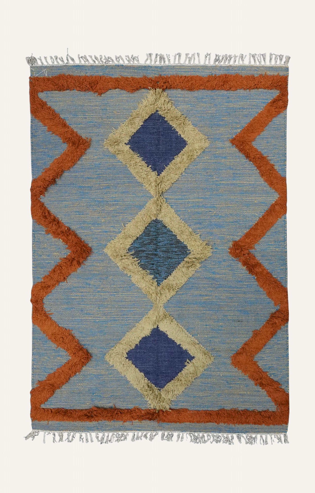 Geometric Handtufted Cotton Rug