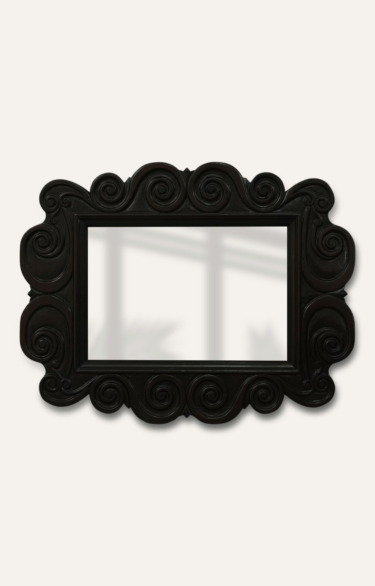 Swirl Carved Mirror