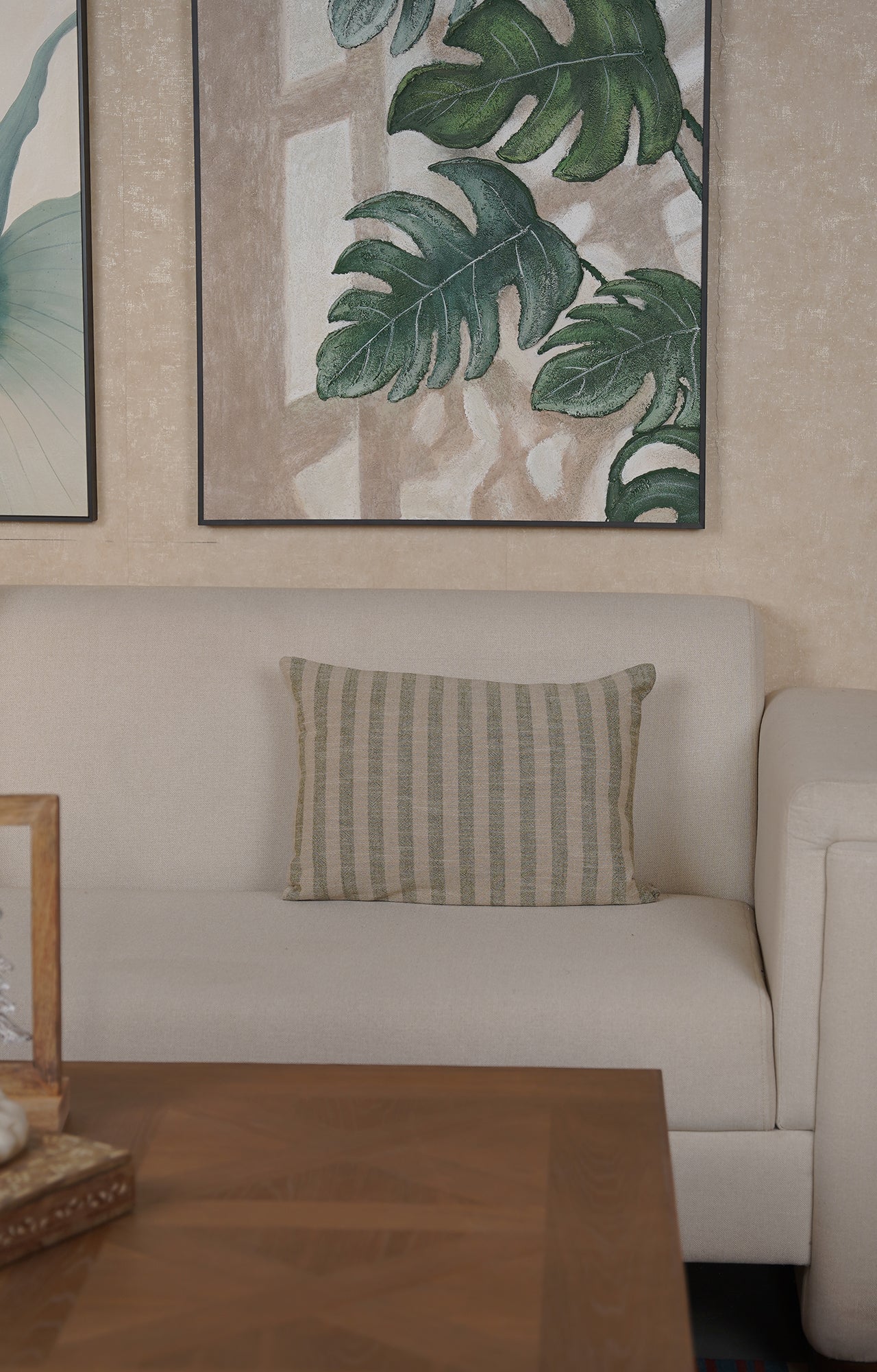 Herringbone Weave Linen Cushion Cover