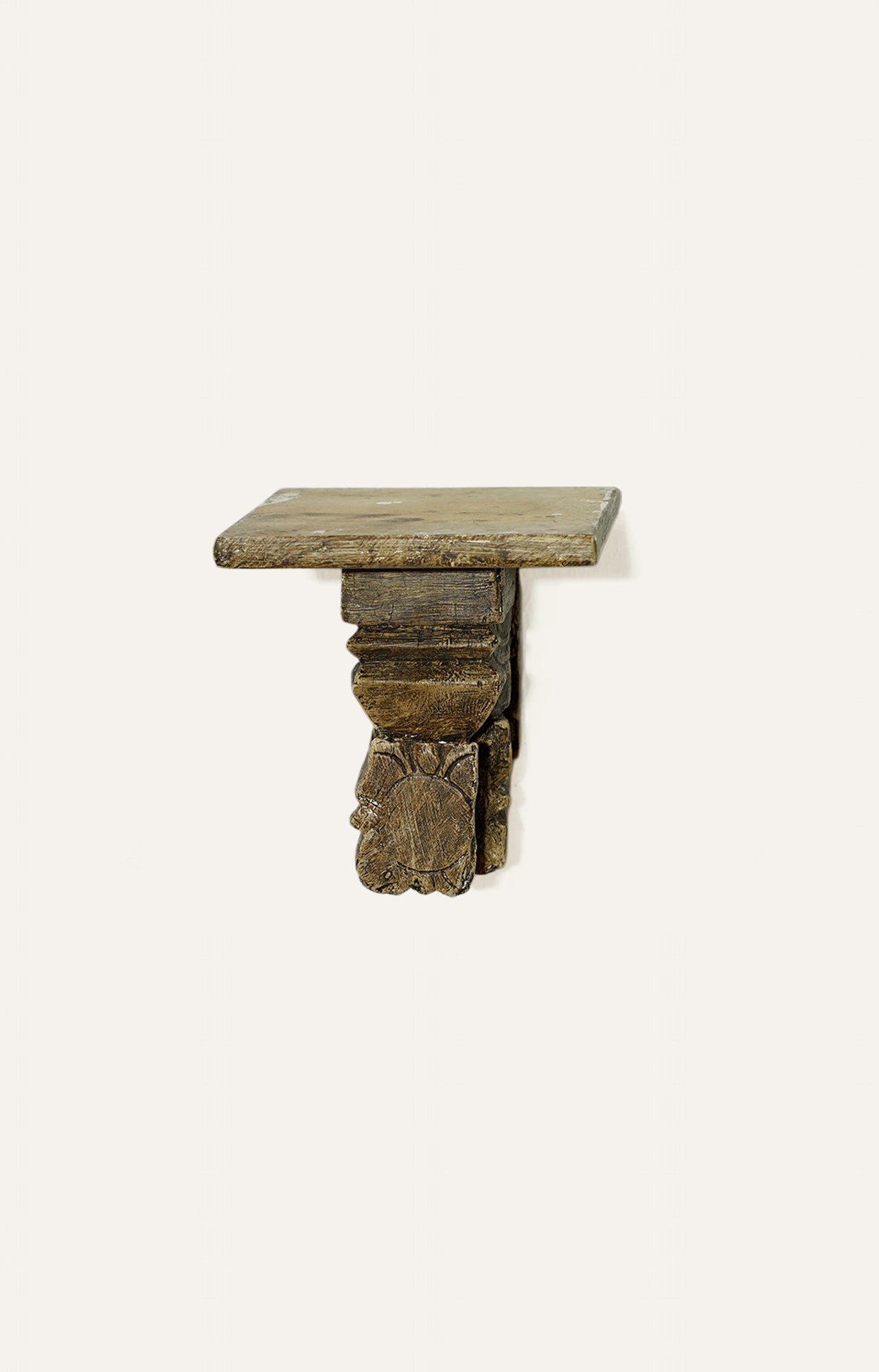 Hand Carved Wooden Wall Bracket