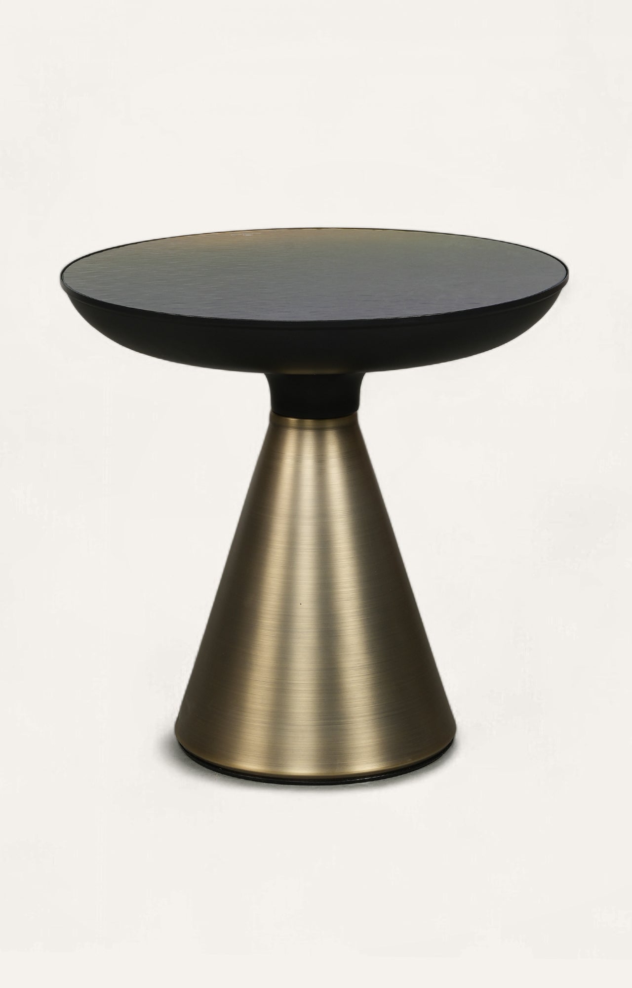 Brass Cone Base Nesting Coffee Tables Set of 2