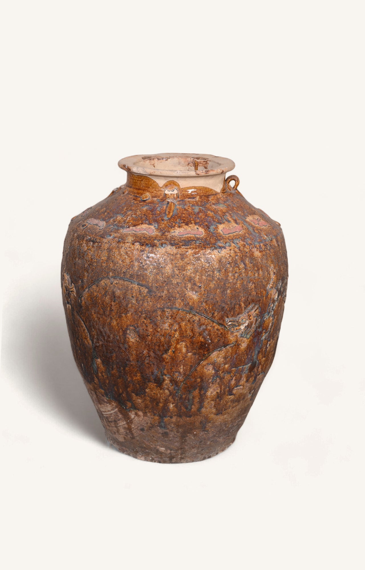 Chinese Clay Pot with dragon motif