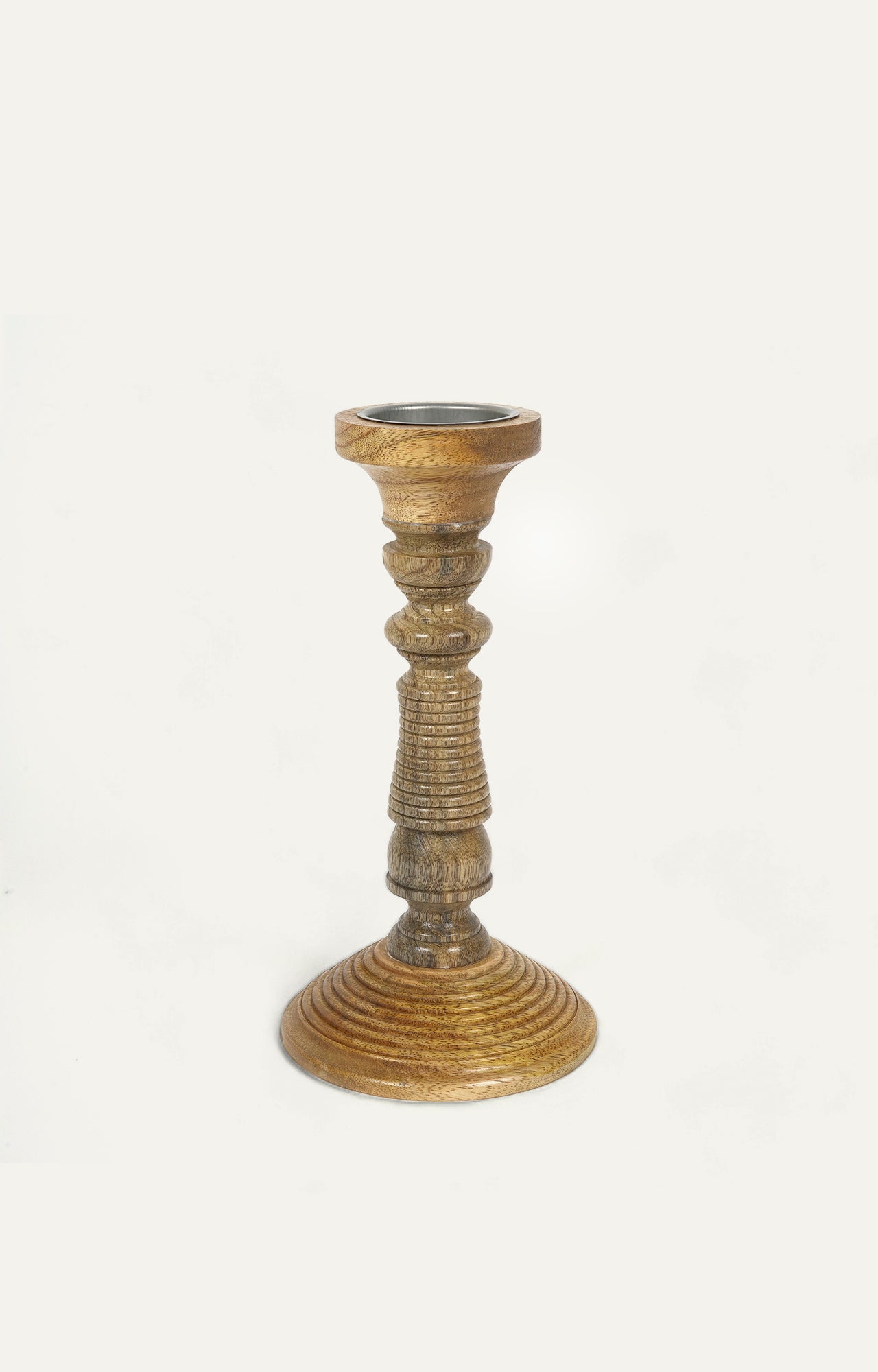 Wooden Spiral candel stand