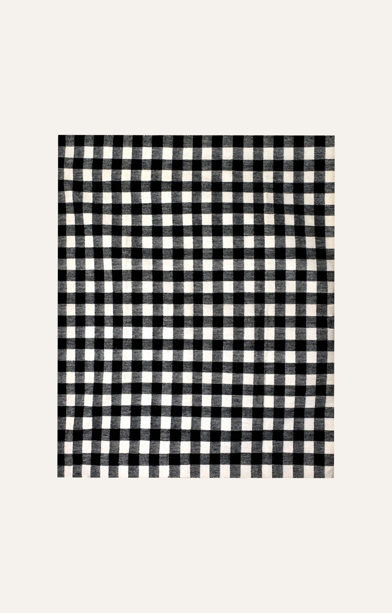 Handwoven Gingham pattern Rug