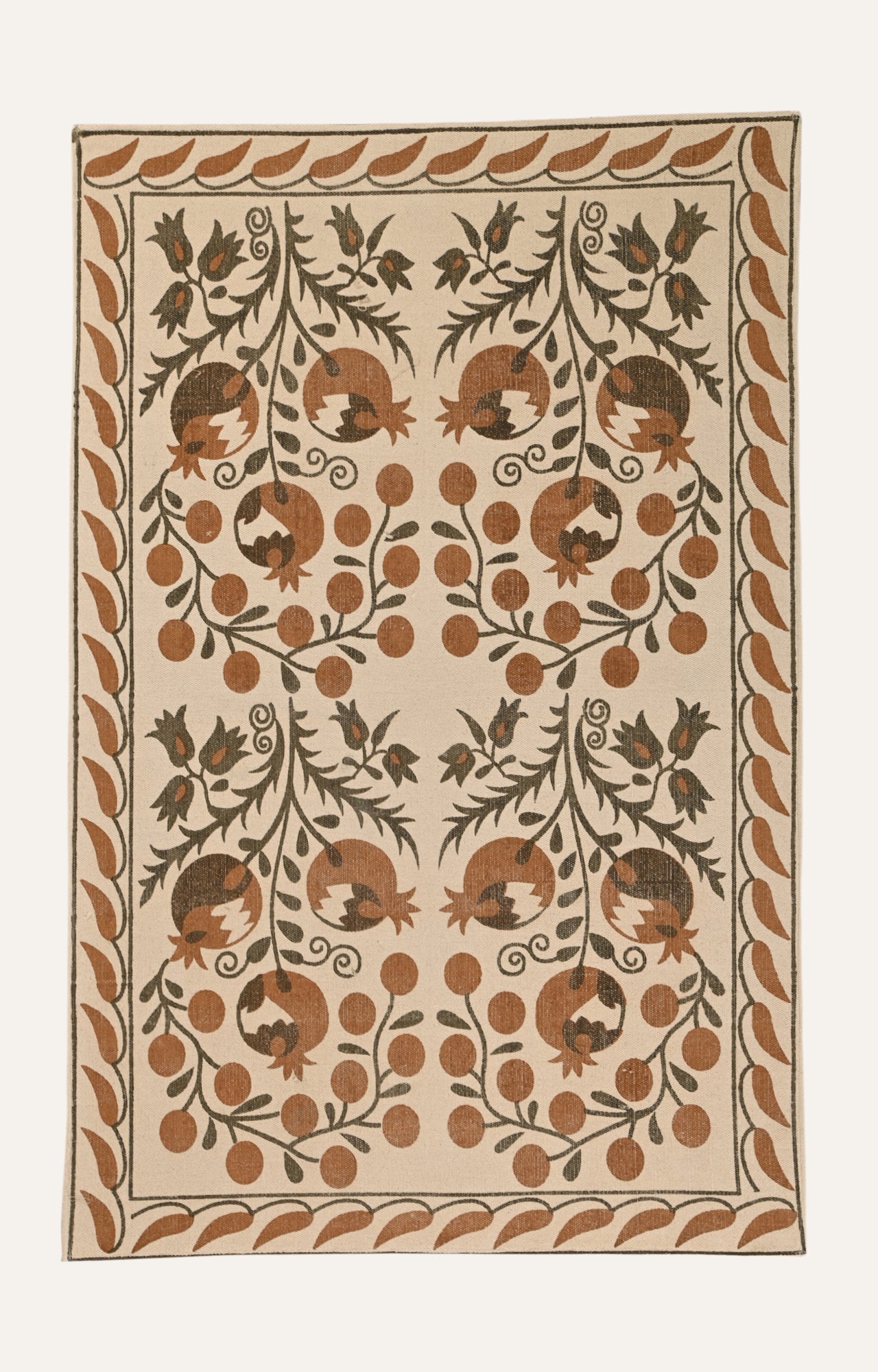 Pomegranate Patio Cotton Rug