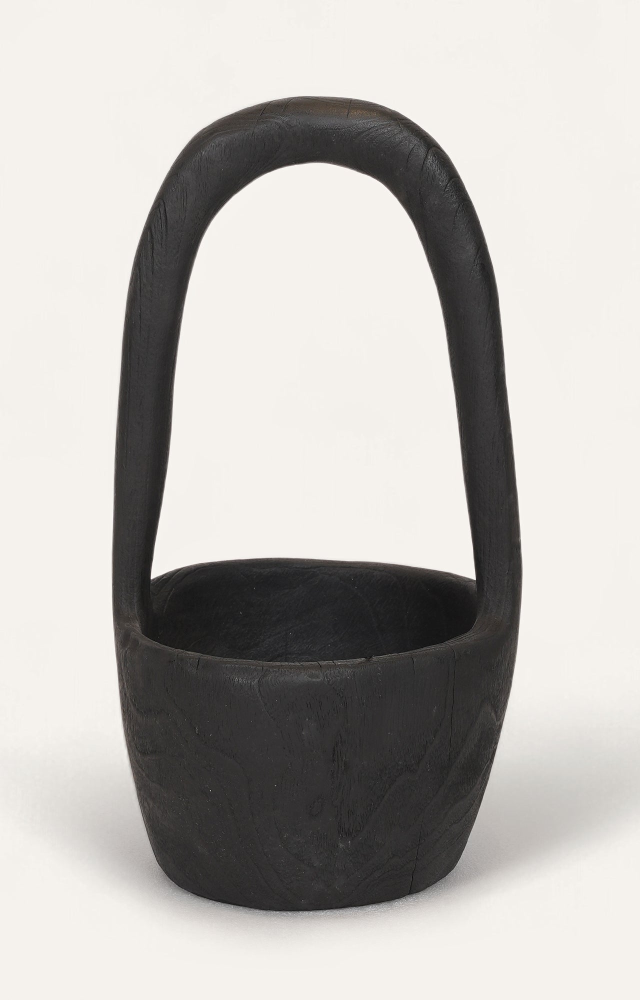 Charcoal Black Textured Handle Bowl