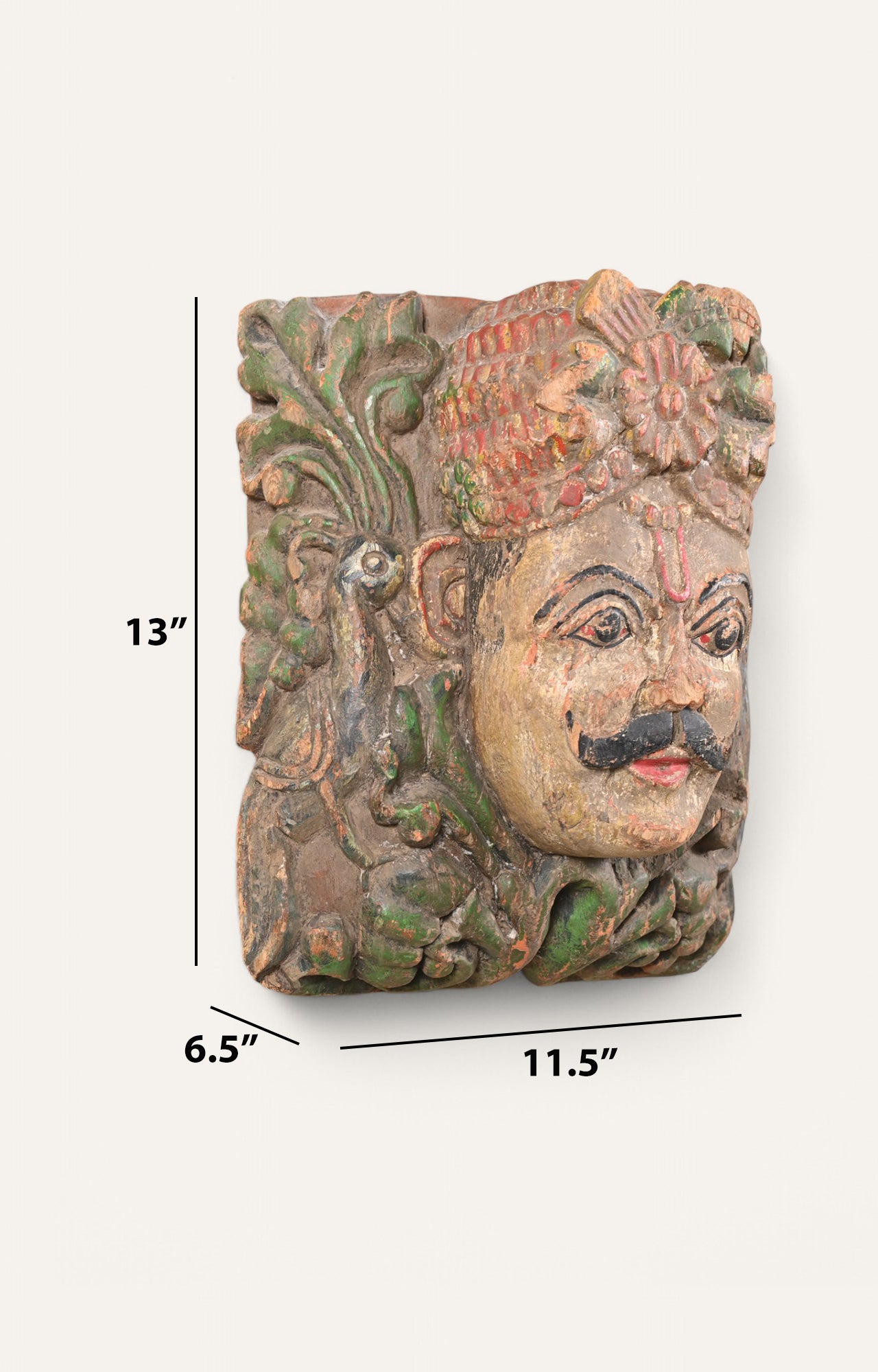 Traditionl Teak Wood Wall Sculpture