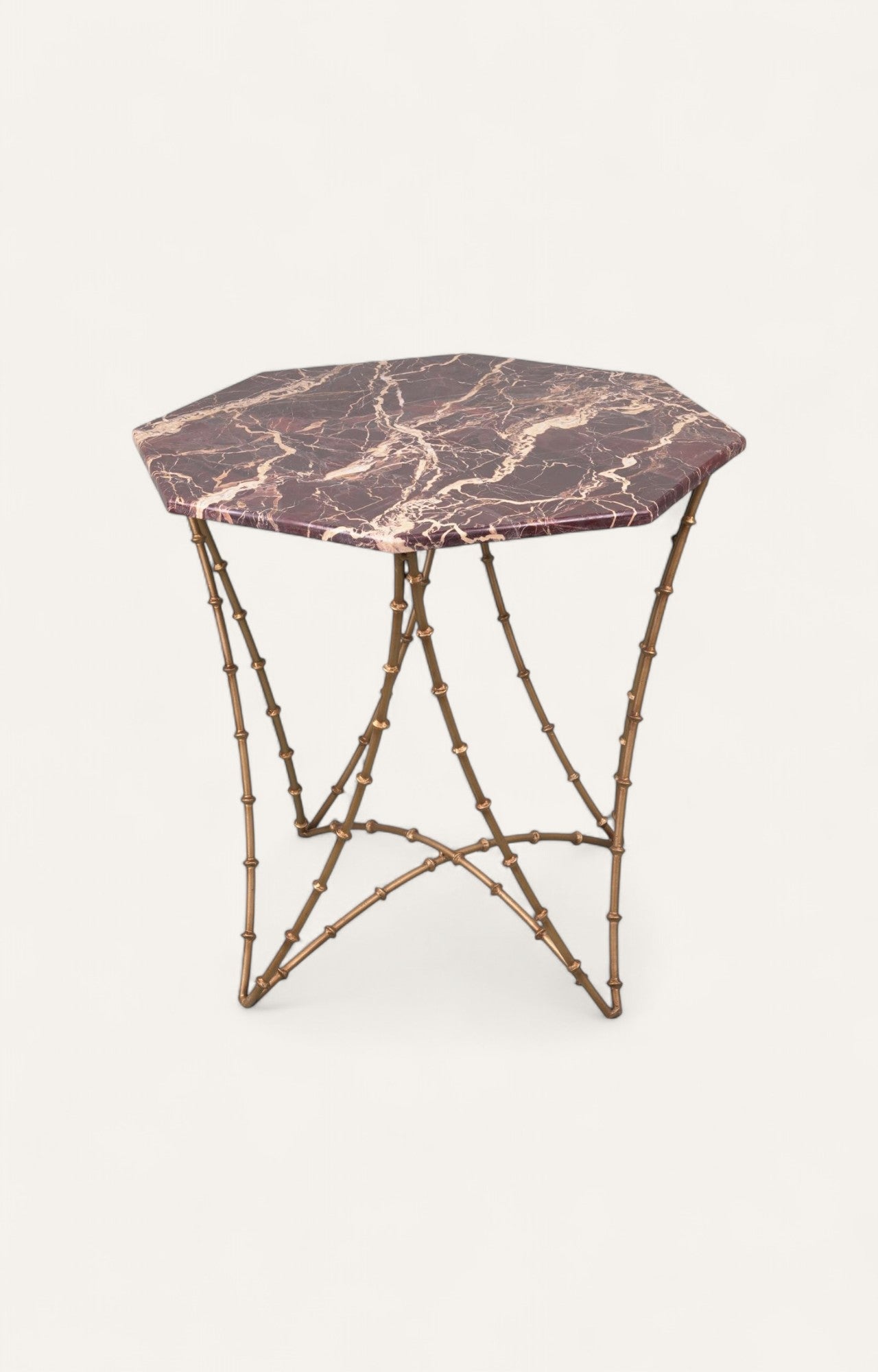 Red Stone Top Occasional Table