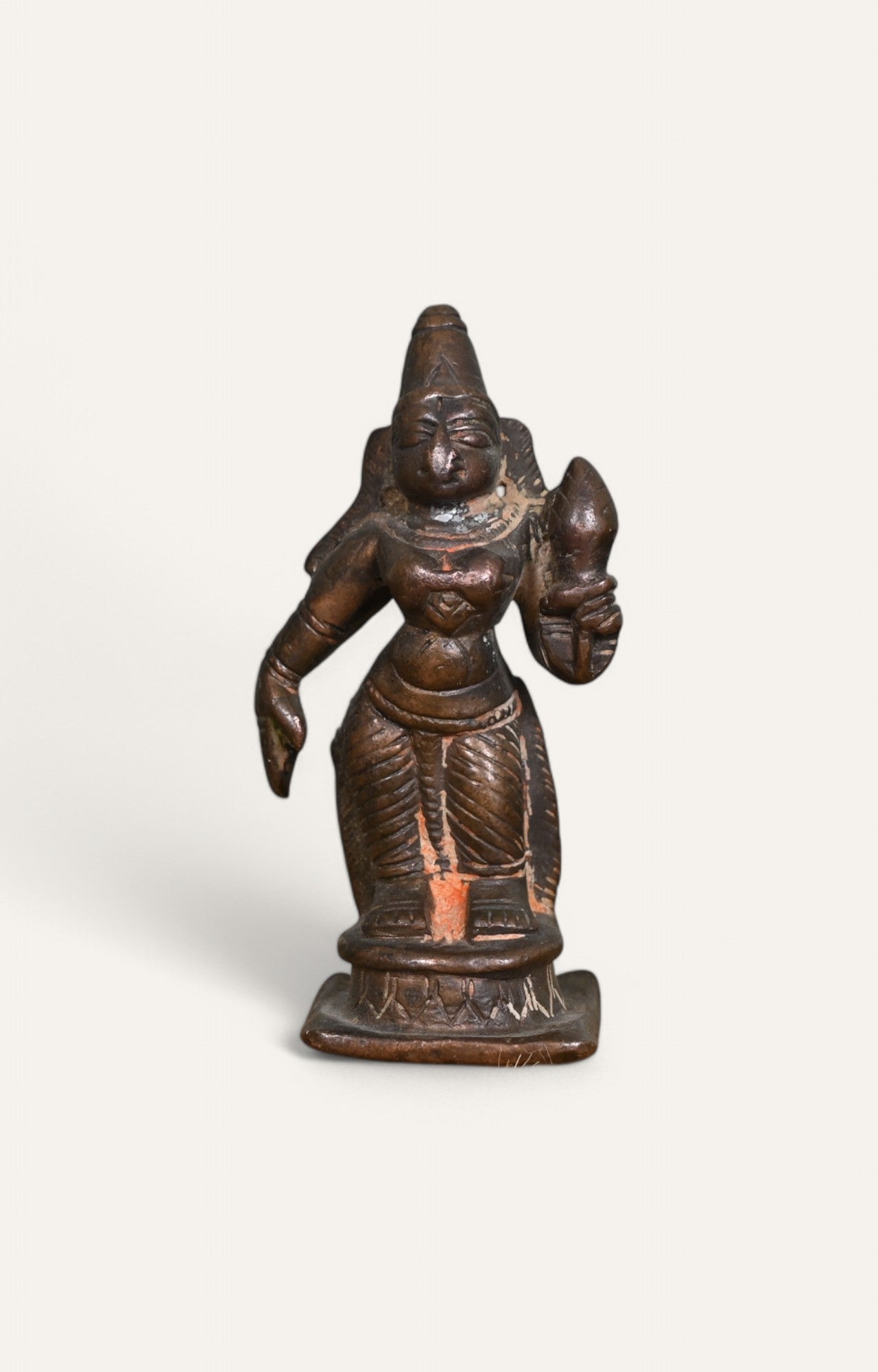 Lakshmi Goddess Indian Bronze Sculpture