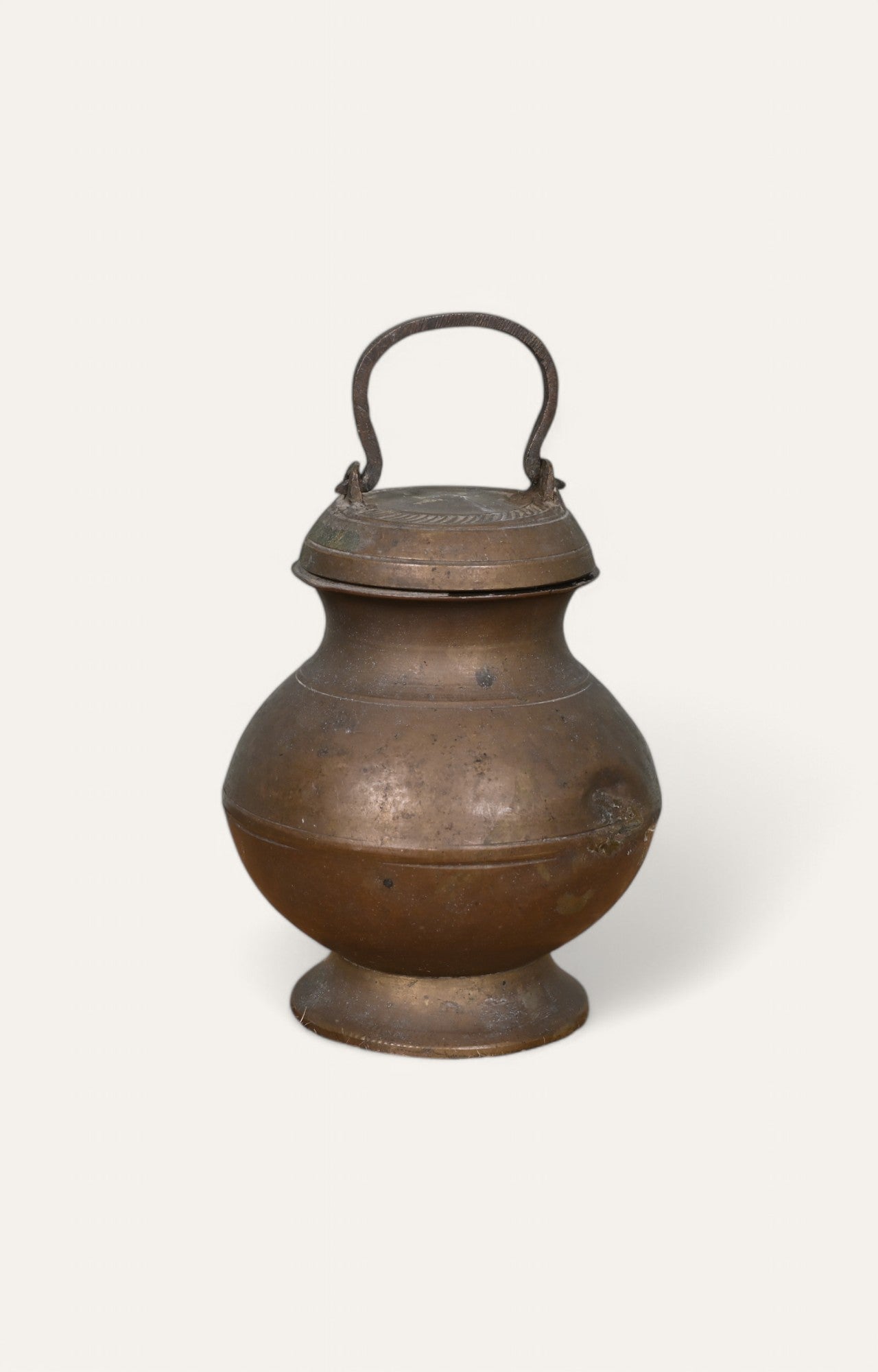 Vintage Brass Pot with Handle