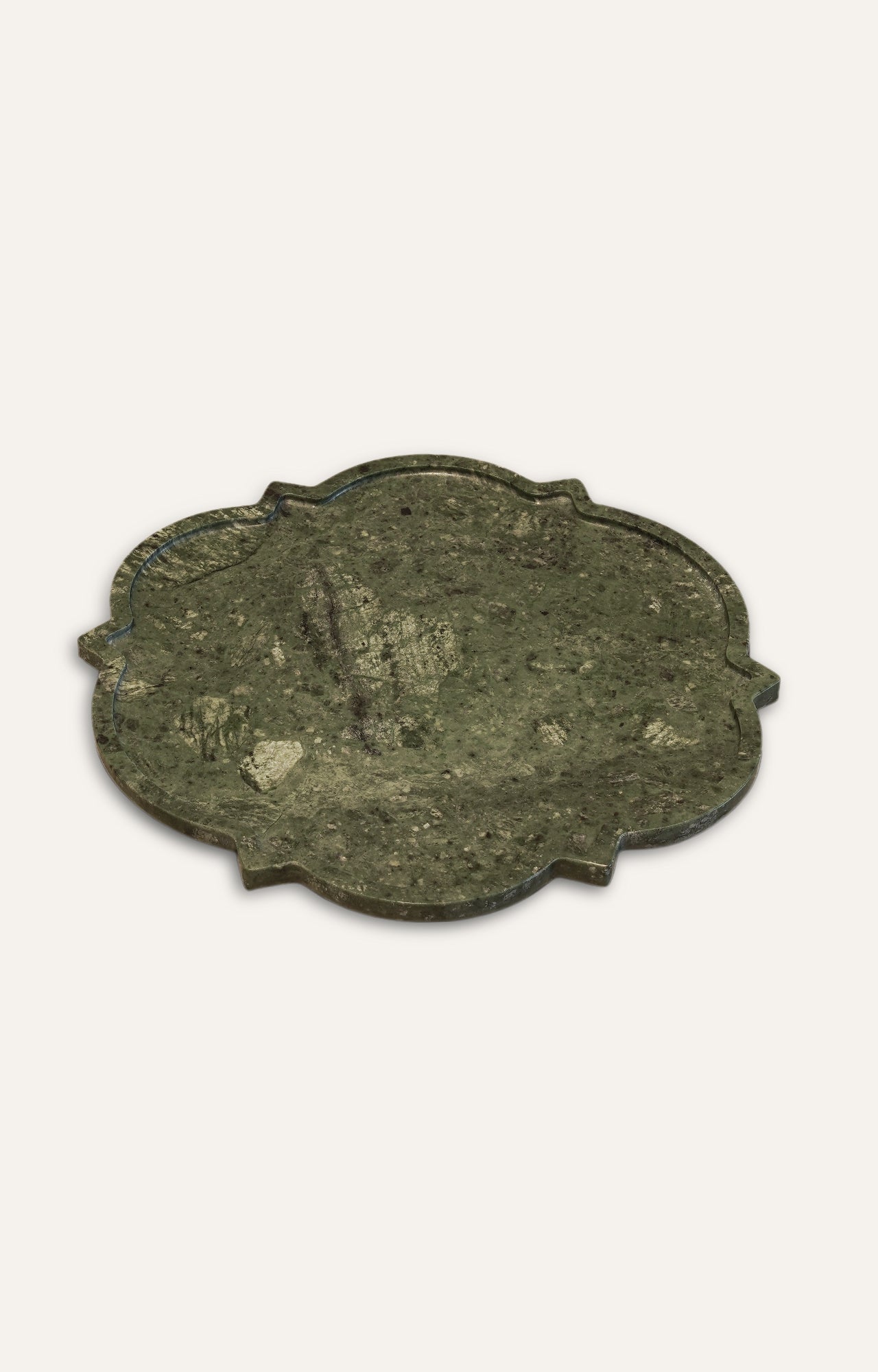 Verdure Green Marble Platter Set (Set of 3)