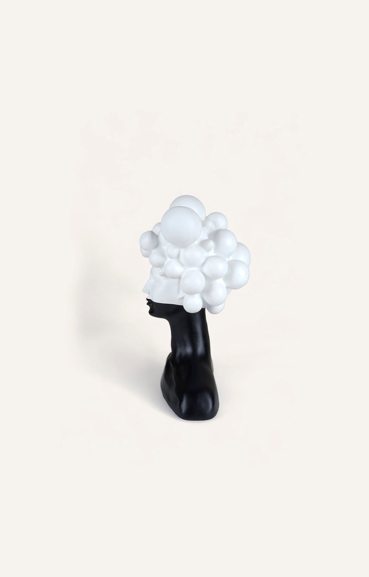 Cloud Head Abstract Resin Sculpture