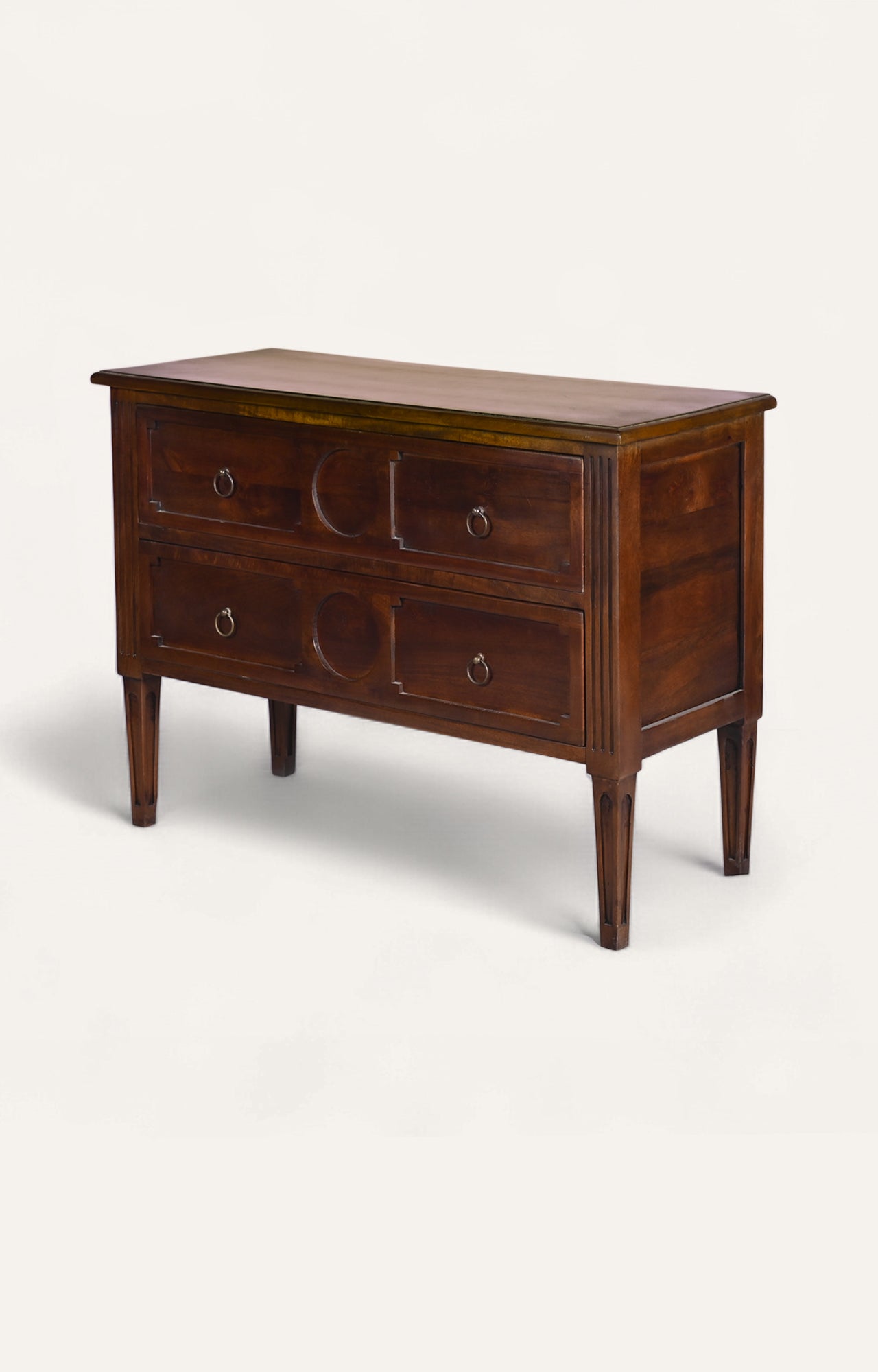 Classic Solid Wood Two-Drawer Chest