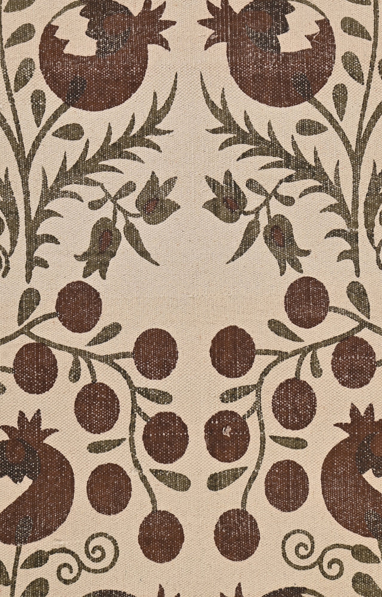 Pomegranate Garden Cotton Rug