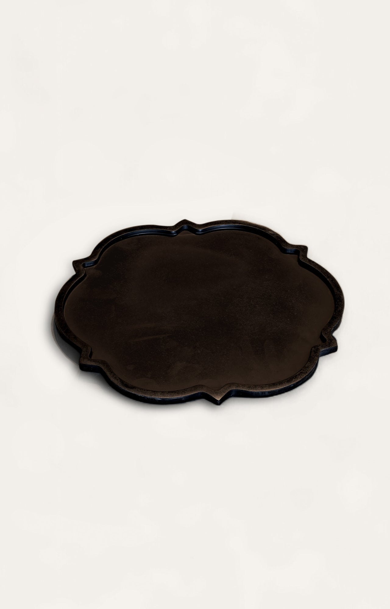 Lydia Black Marble Platter Set (Set of 3)
