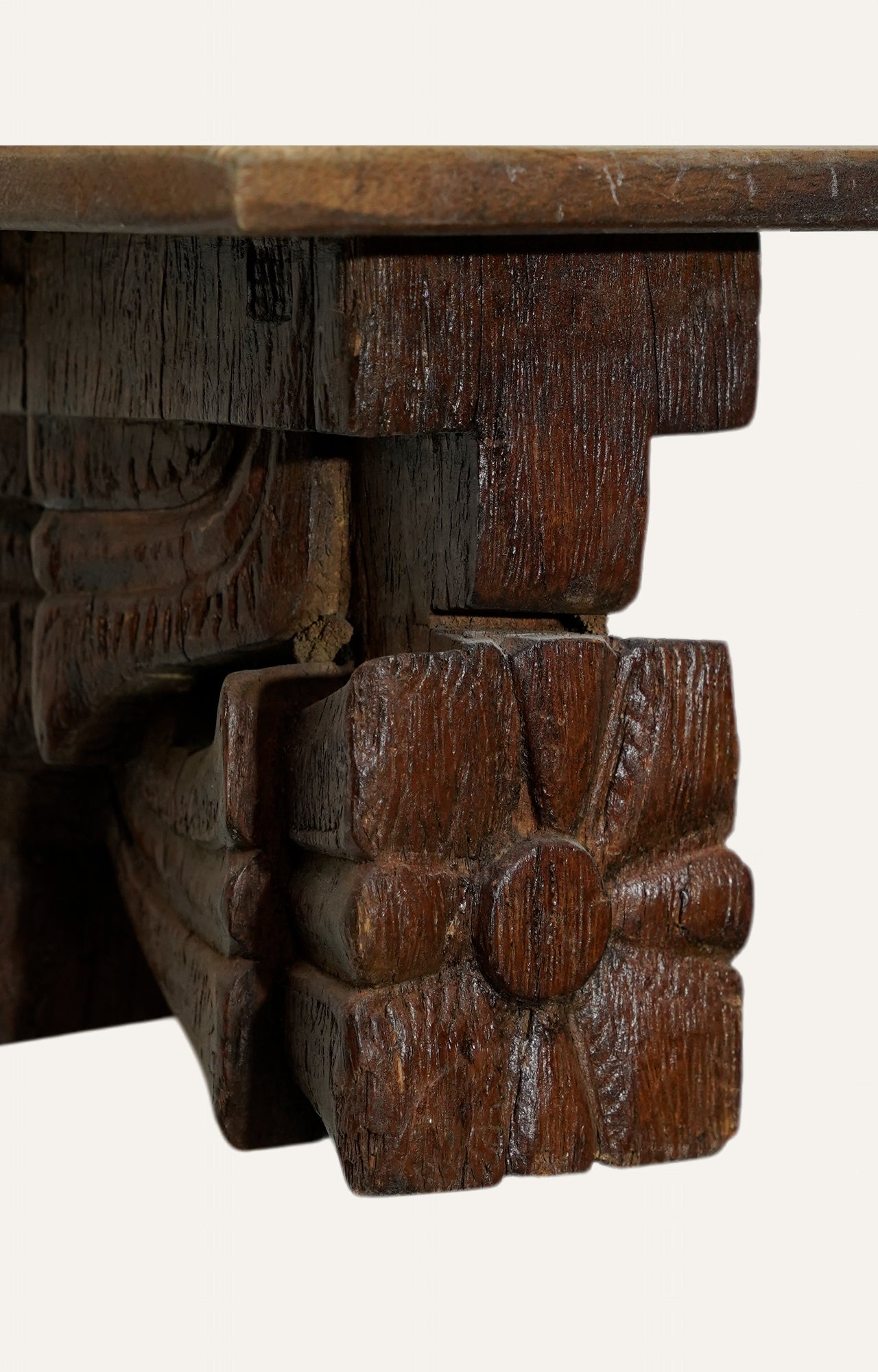 Rustic Aged Wooden Wall Bracket