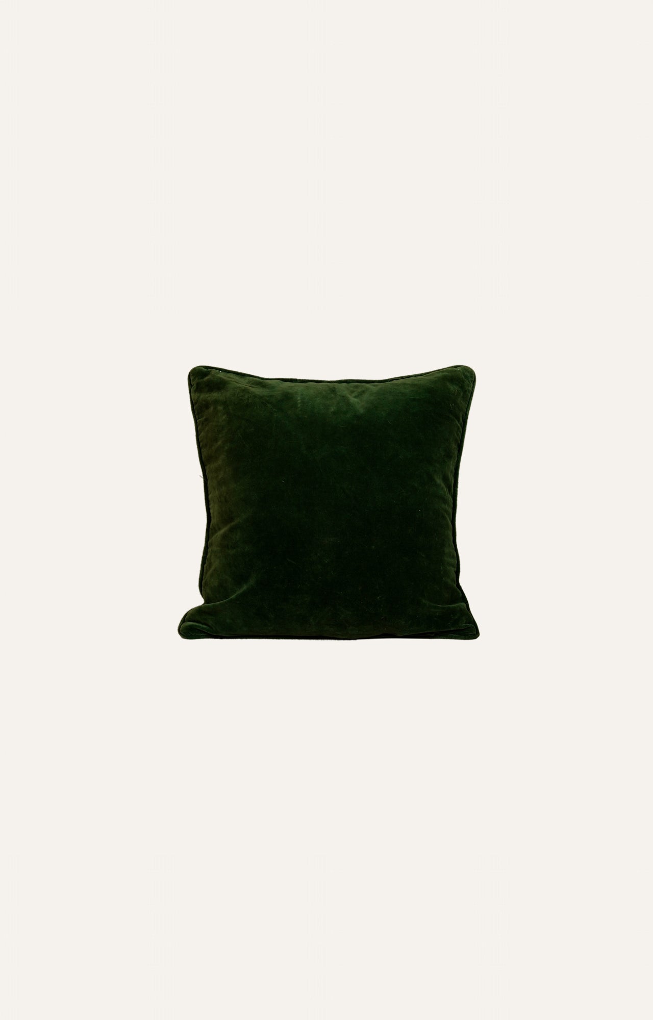 Embroidered Velvet Cushion with Mythical Motif
