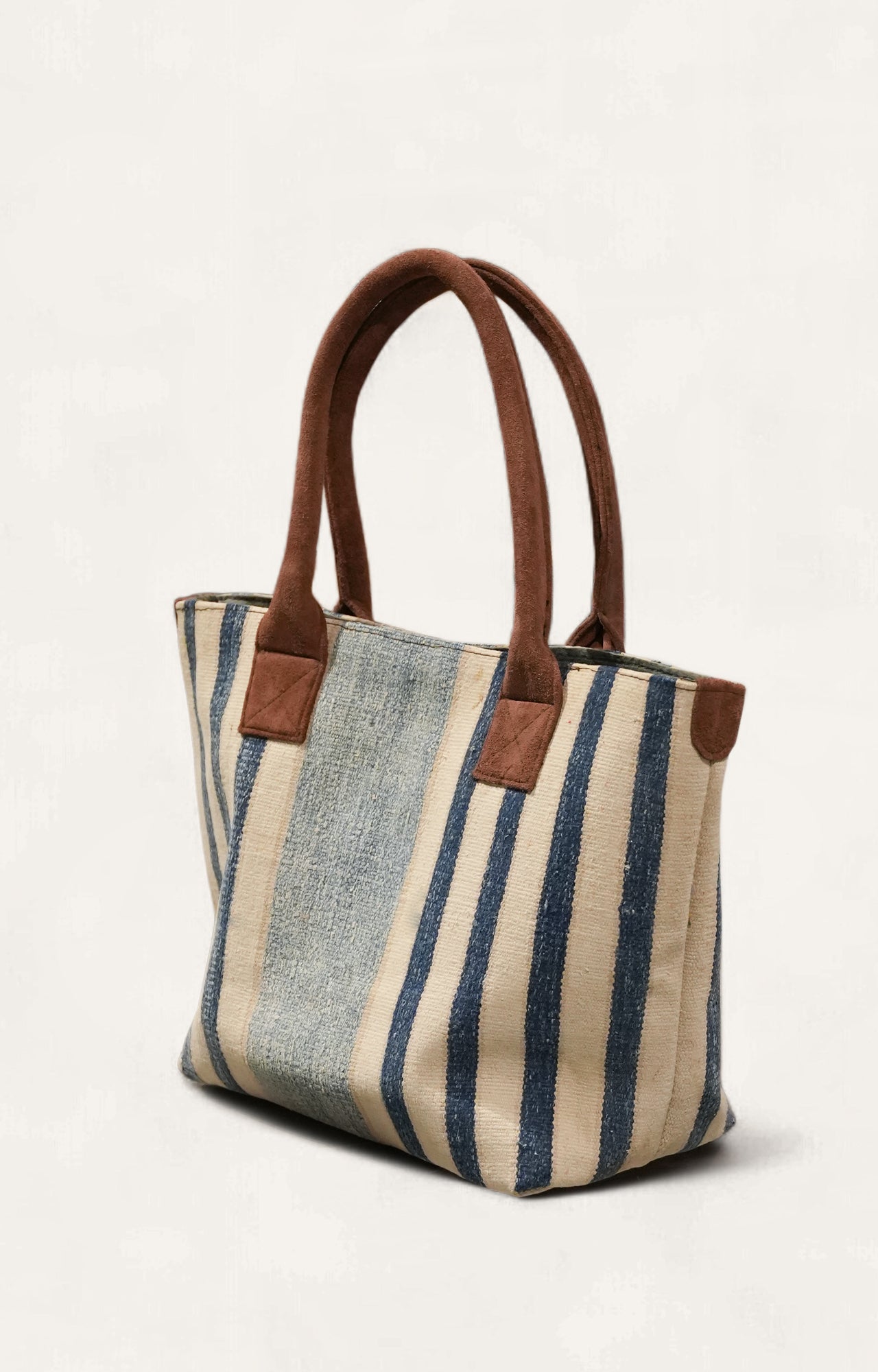 Striped Handwoven Cotton Tote Bag