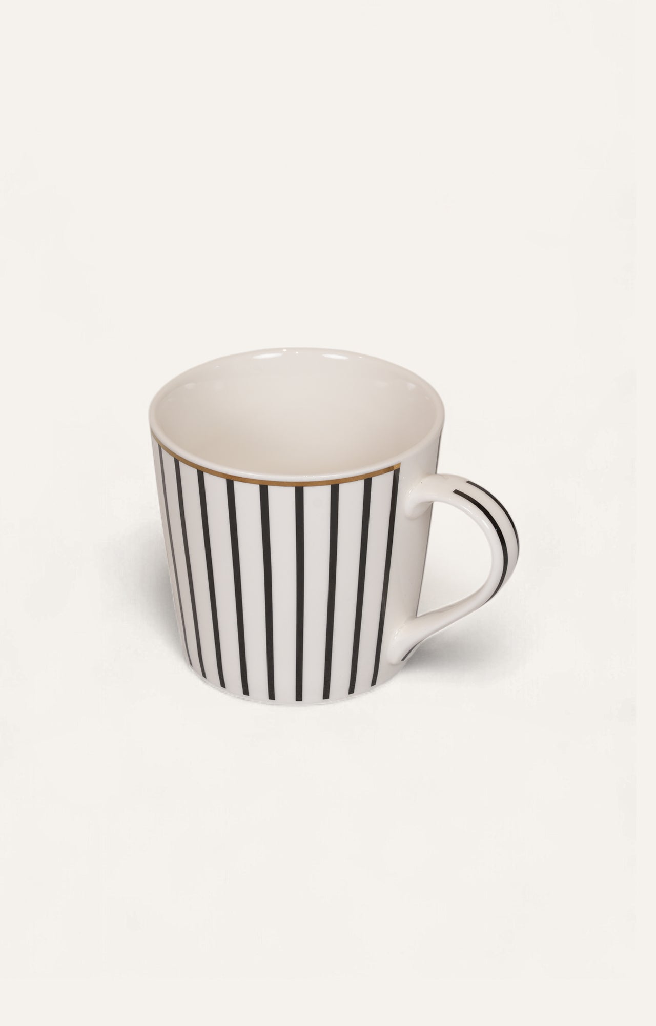 Noir Stripe Ceramic Cup