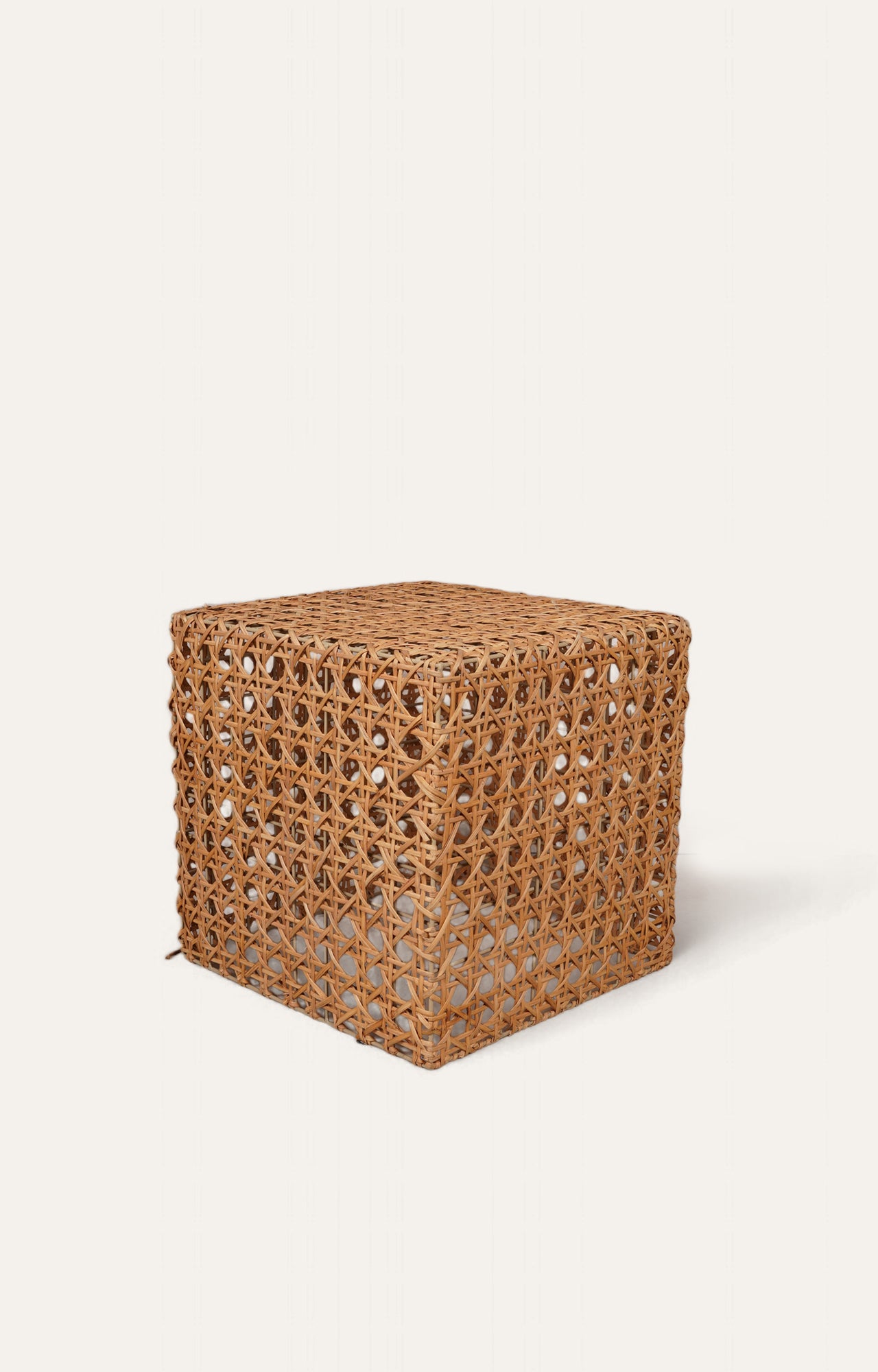 The Woven cane side table