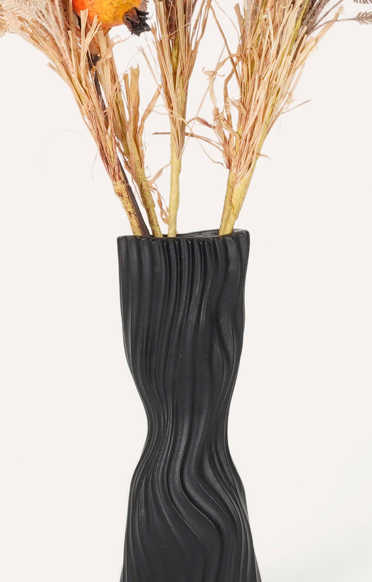 Organic Black Twist Vase