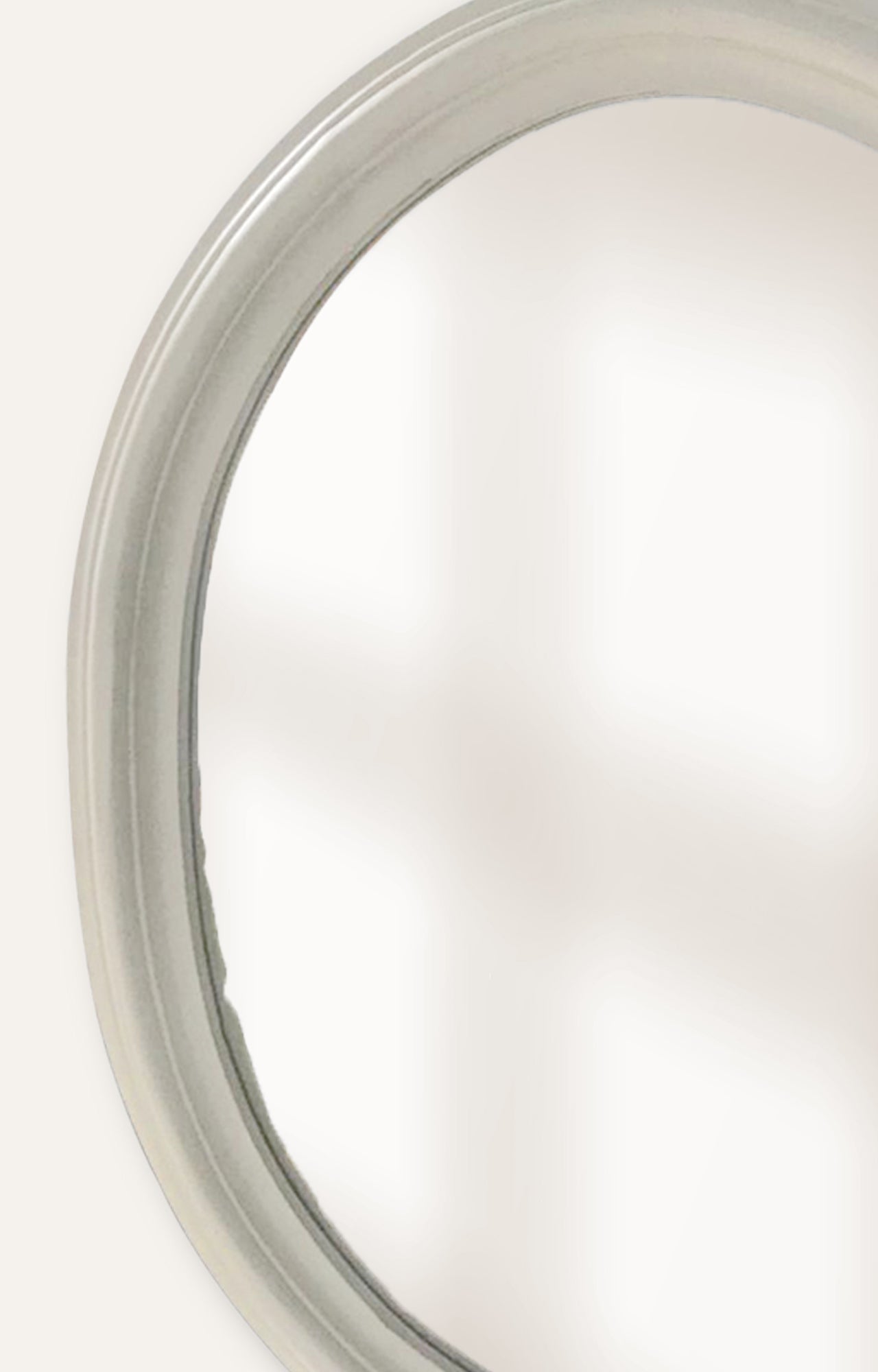 Elysia Oval Minimal Beige Mirror Sale price