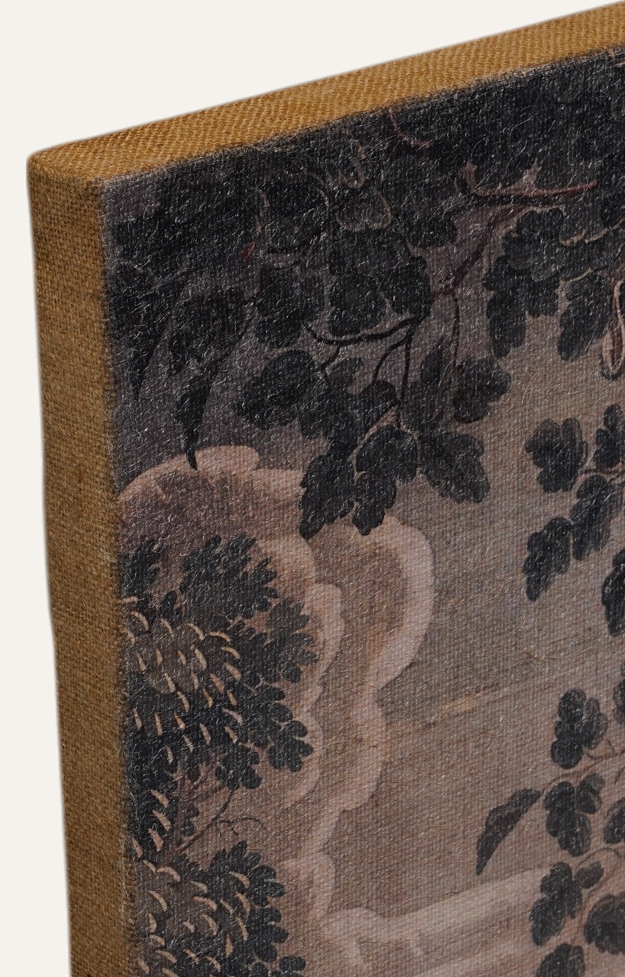 Traditional Forest Texture Print on Hessain Wall Painting