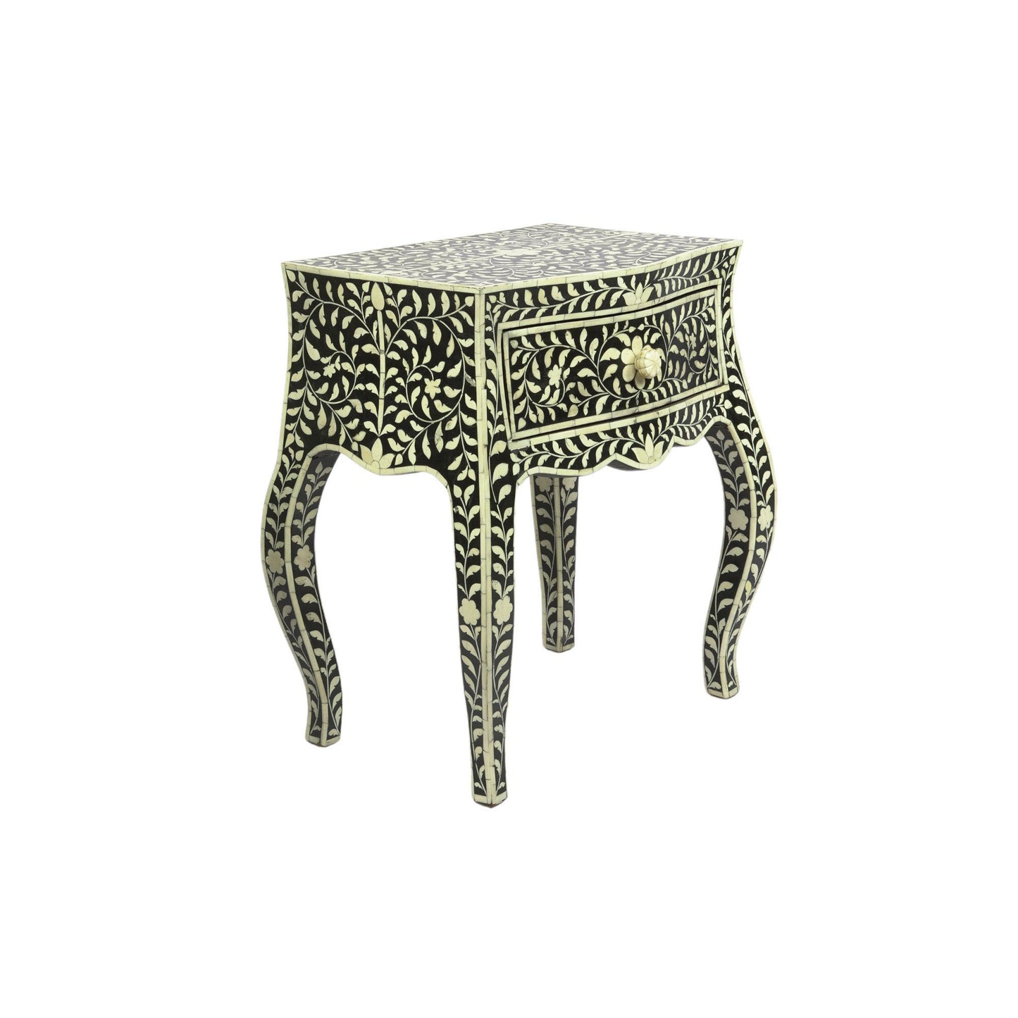 Bone Inlay Night Stand