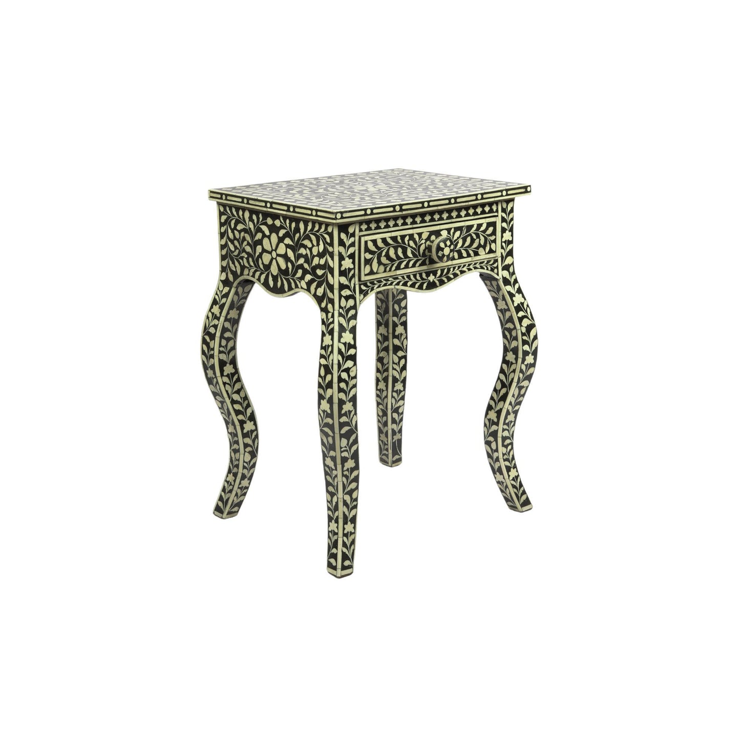 Bone Inlay Night Stand