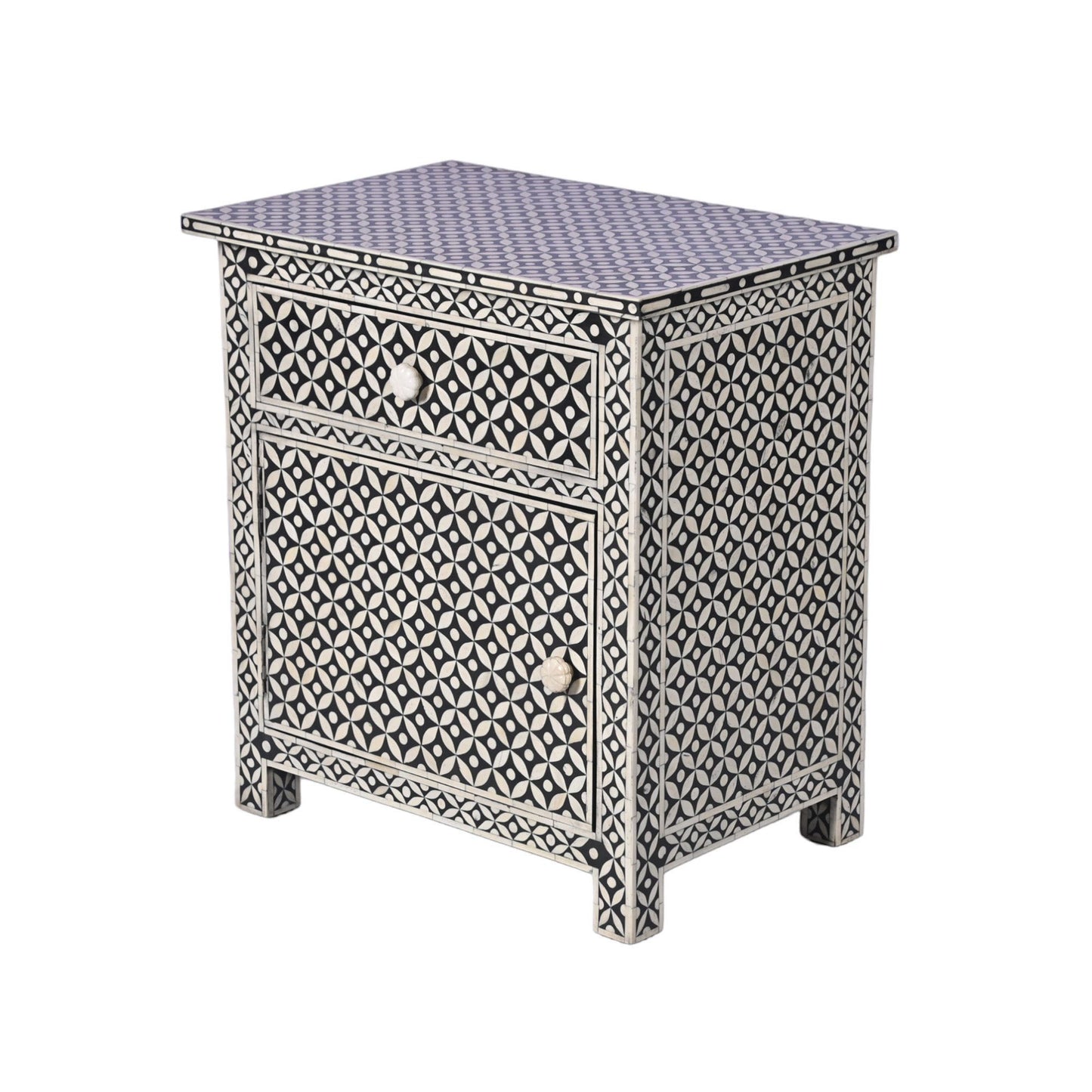 Bone Inlay Night Stand