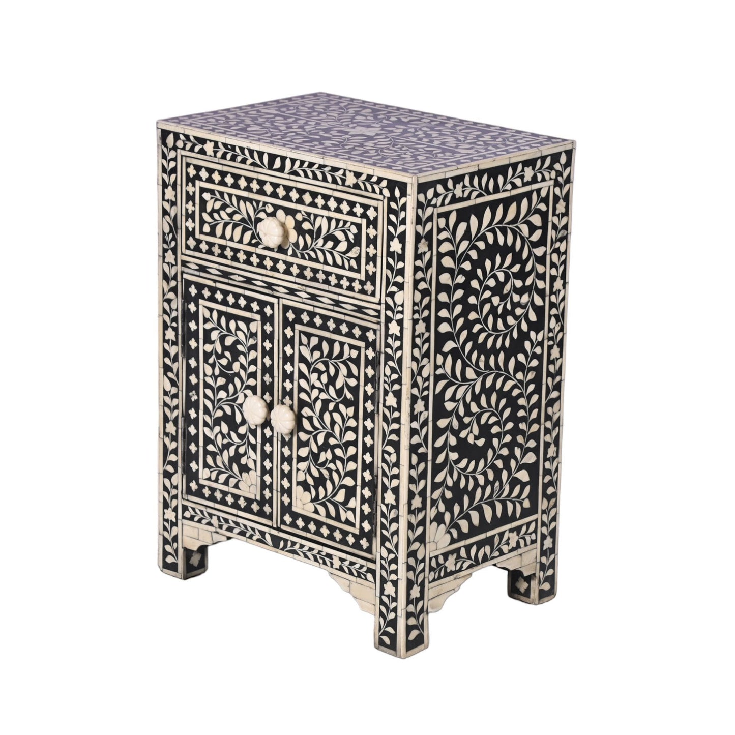 Bone Inlay Night Stand