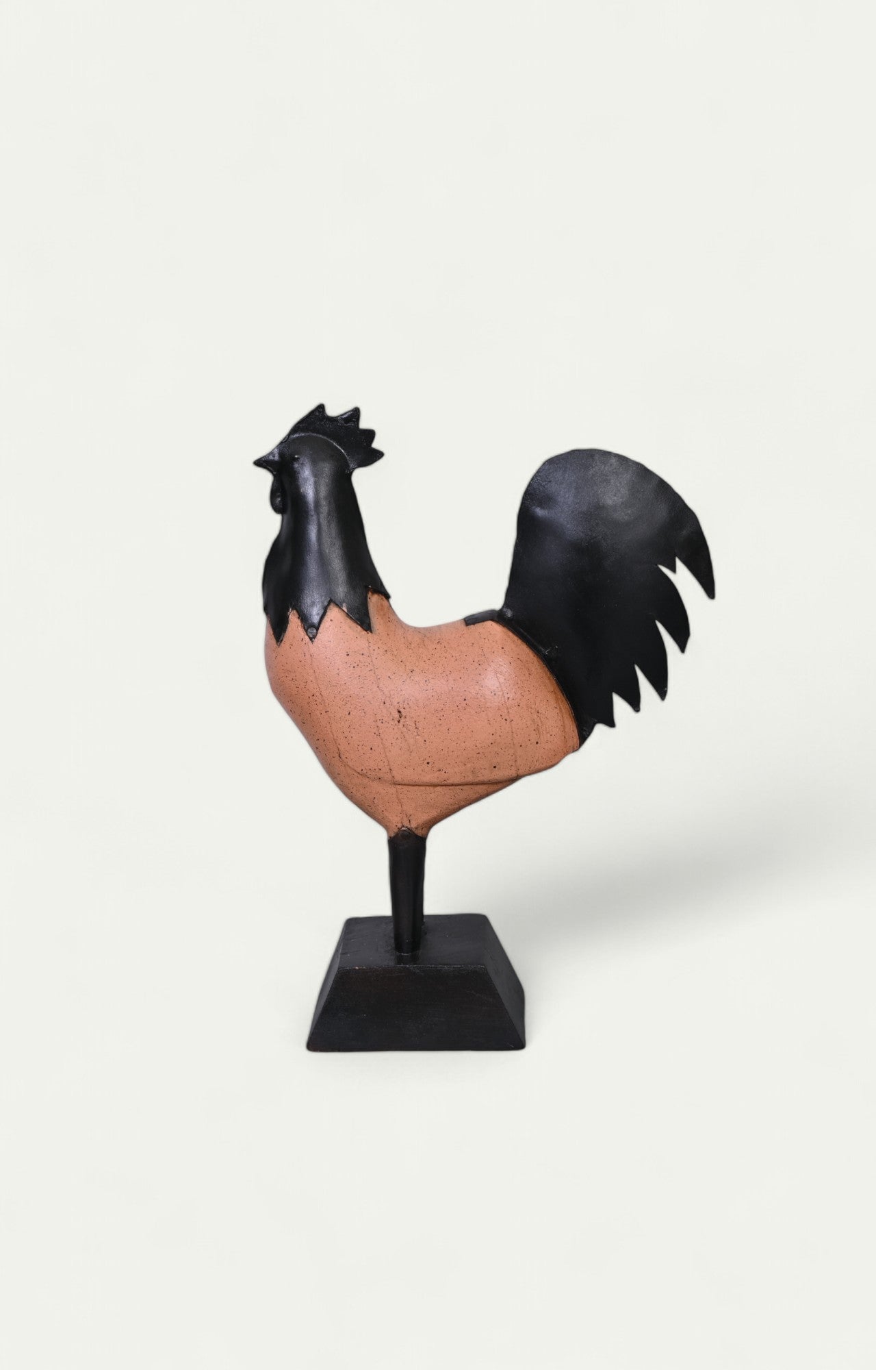Antique Iron Rooster - Red