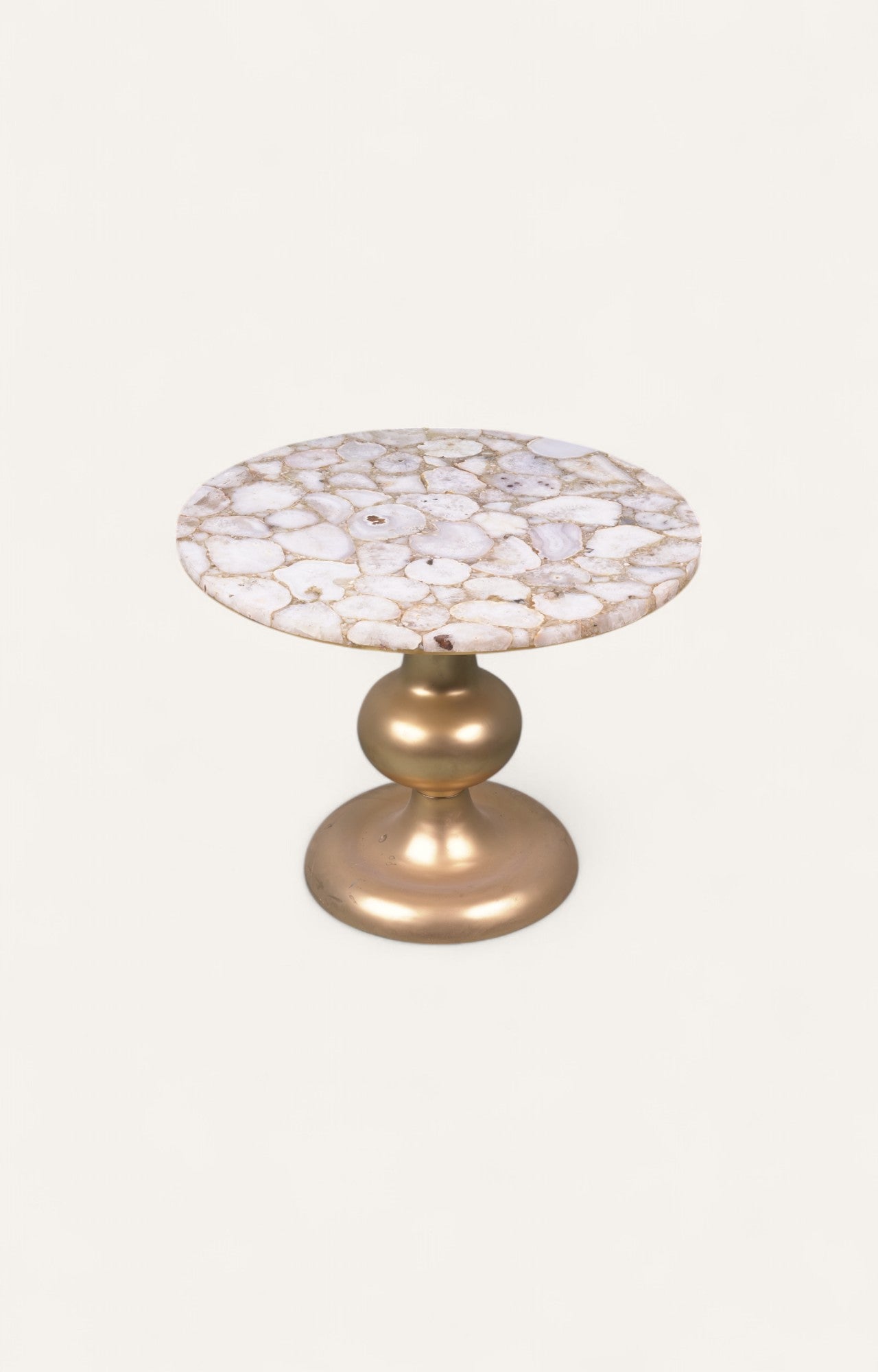 Marble top With Casted Leg Side Table