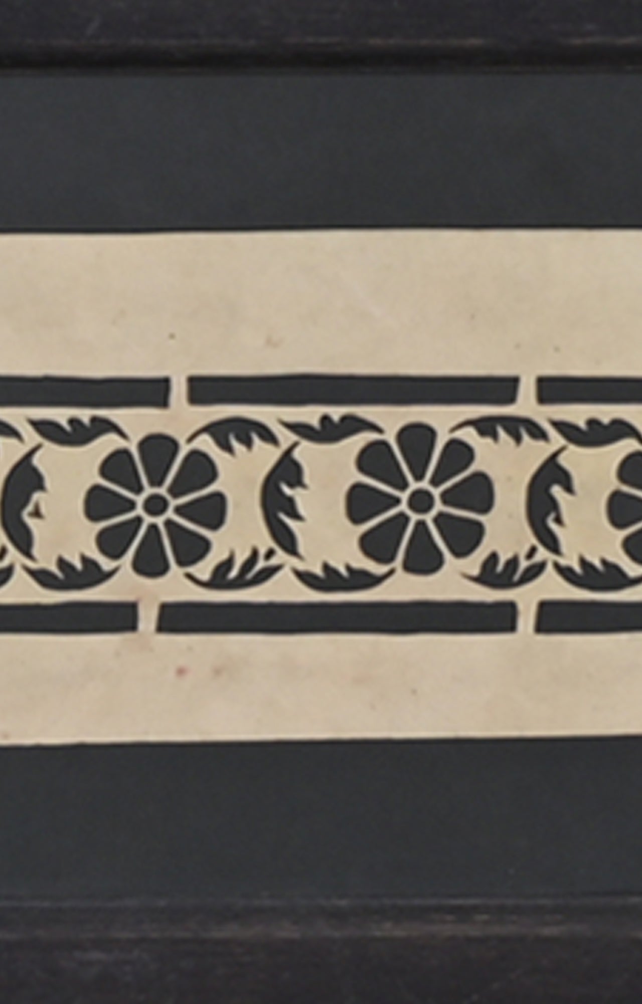 Floral Handmade paper stencil (Framed)