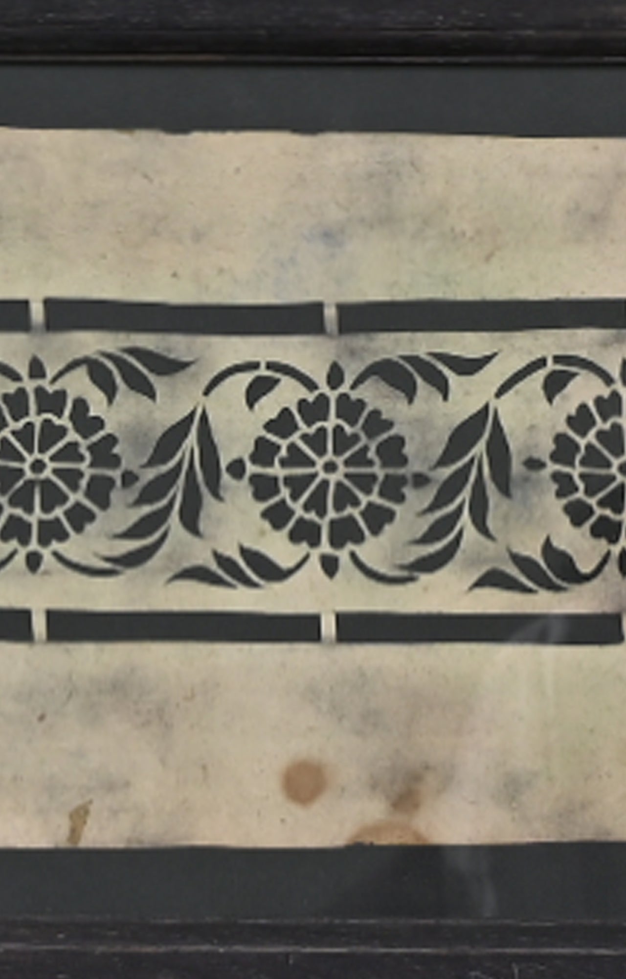 Handmade paper stencil (Framed)