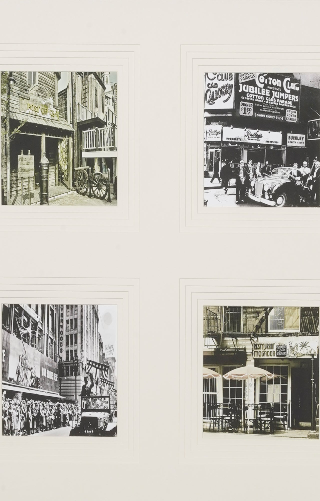 Retro Grid Stencil Art (Framed)